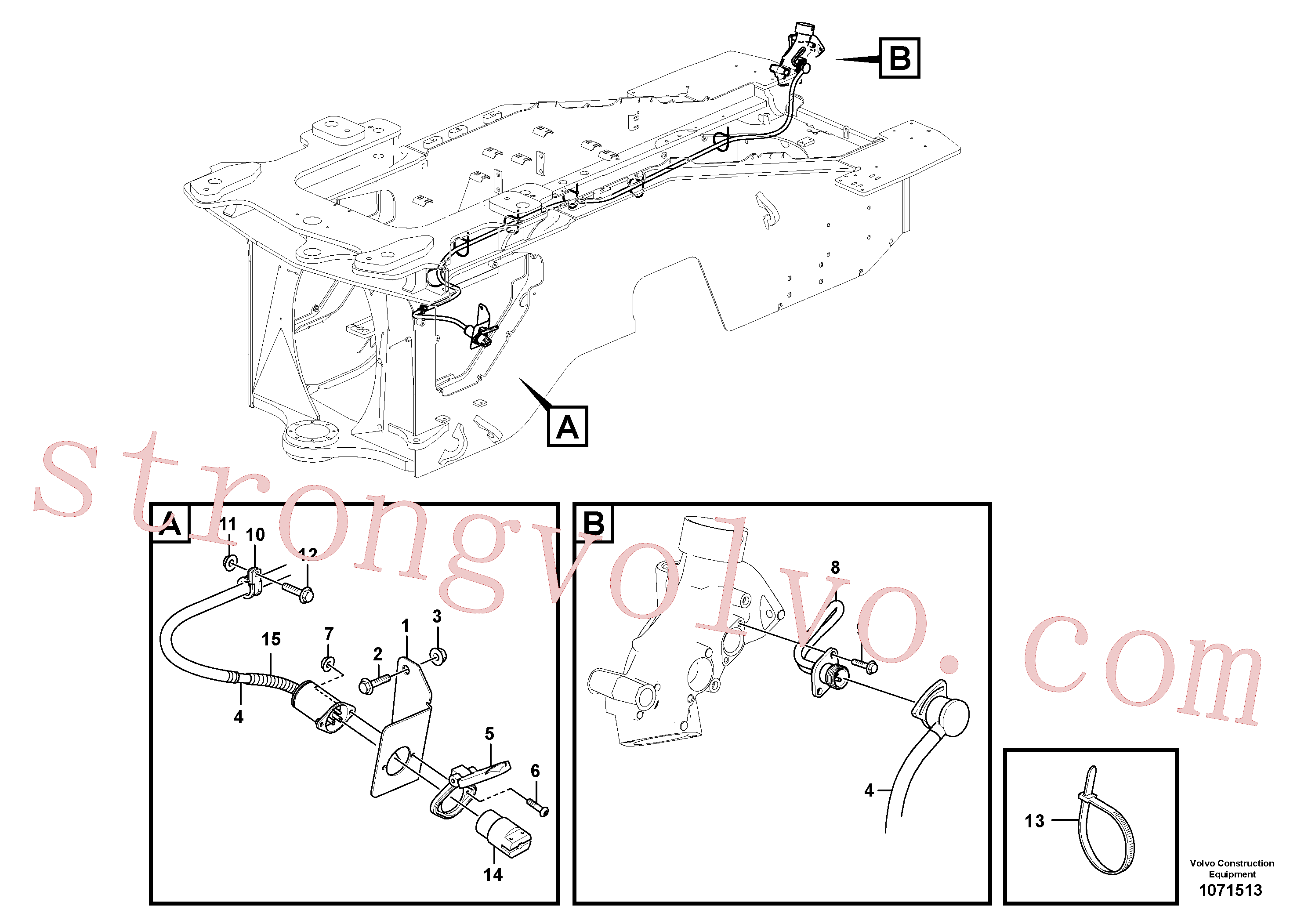 VOE60113141 Volvo Aquecedor do motor(1071513 Montagem)