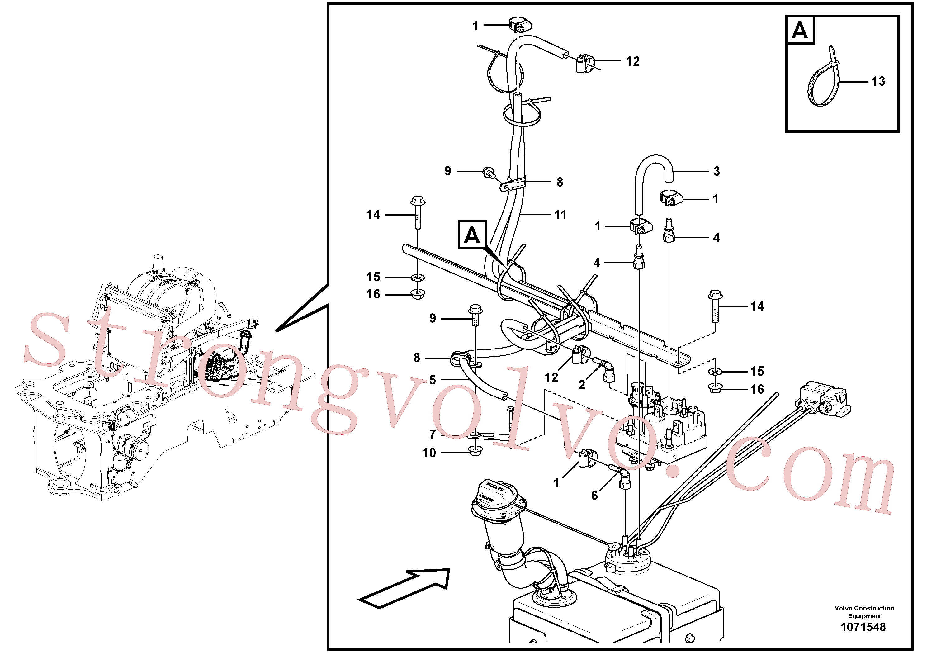 China Made VOE60113099 Parafuso flangeado Volvo Acessórios para escavadeira
