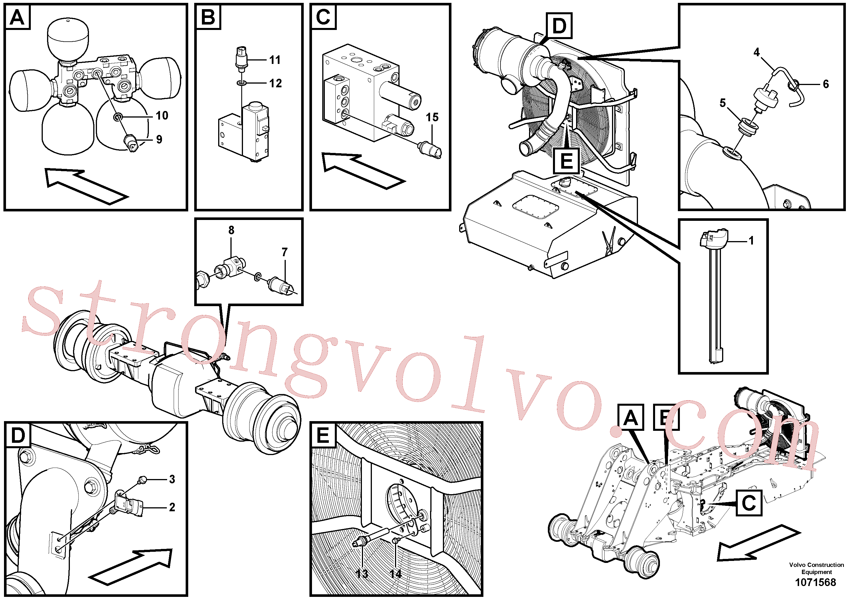 Volvo VOE60113068 Parafuso flangeado Volvo Acessórios para escavadeira