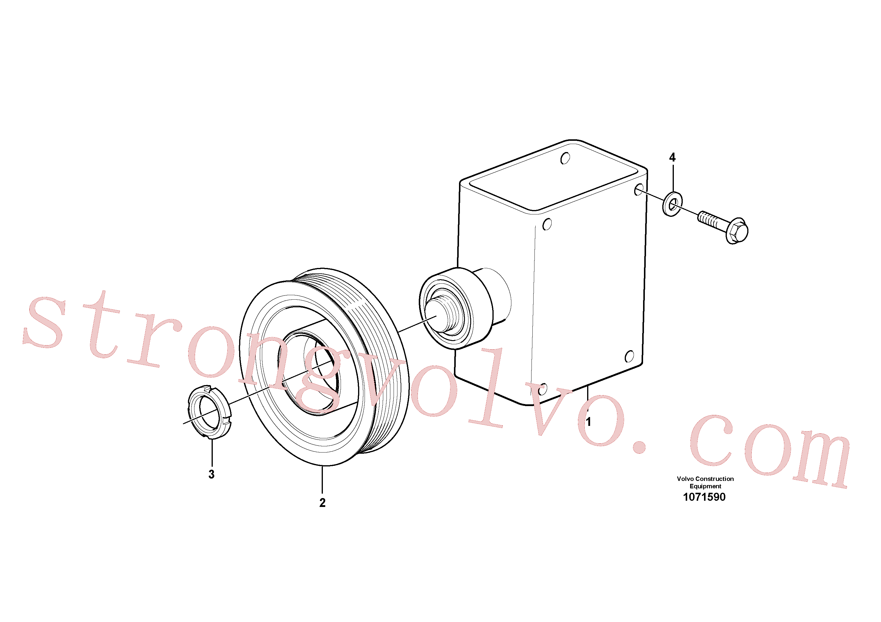 ZM7094911 Volvo Transmissão por correias(1071590 Montagem)