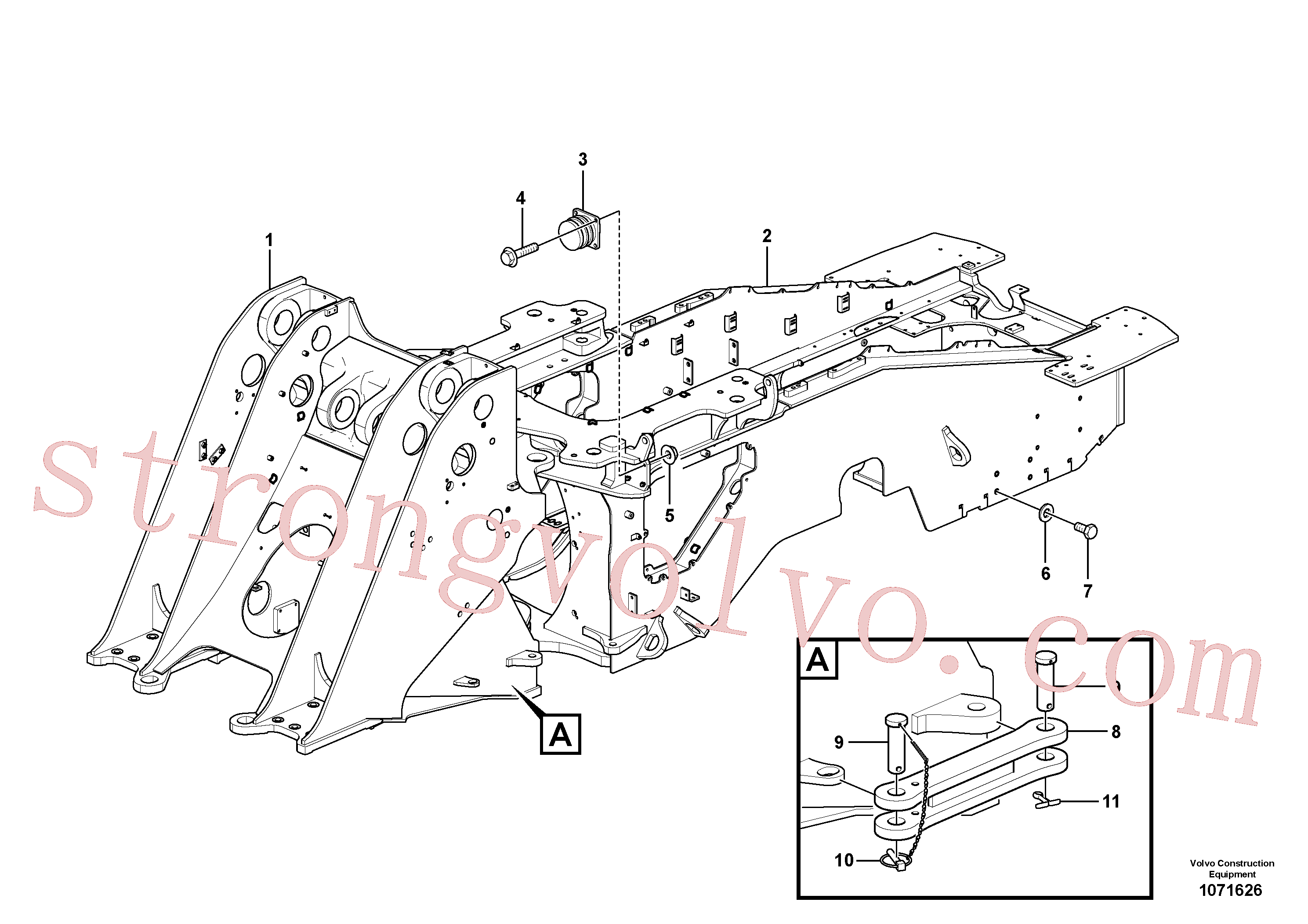 VOE60113097 Volvo Quadro(1071626 Montagem)