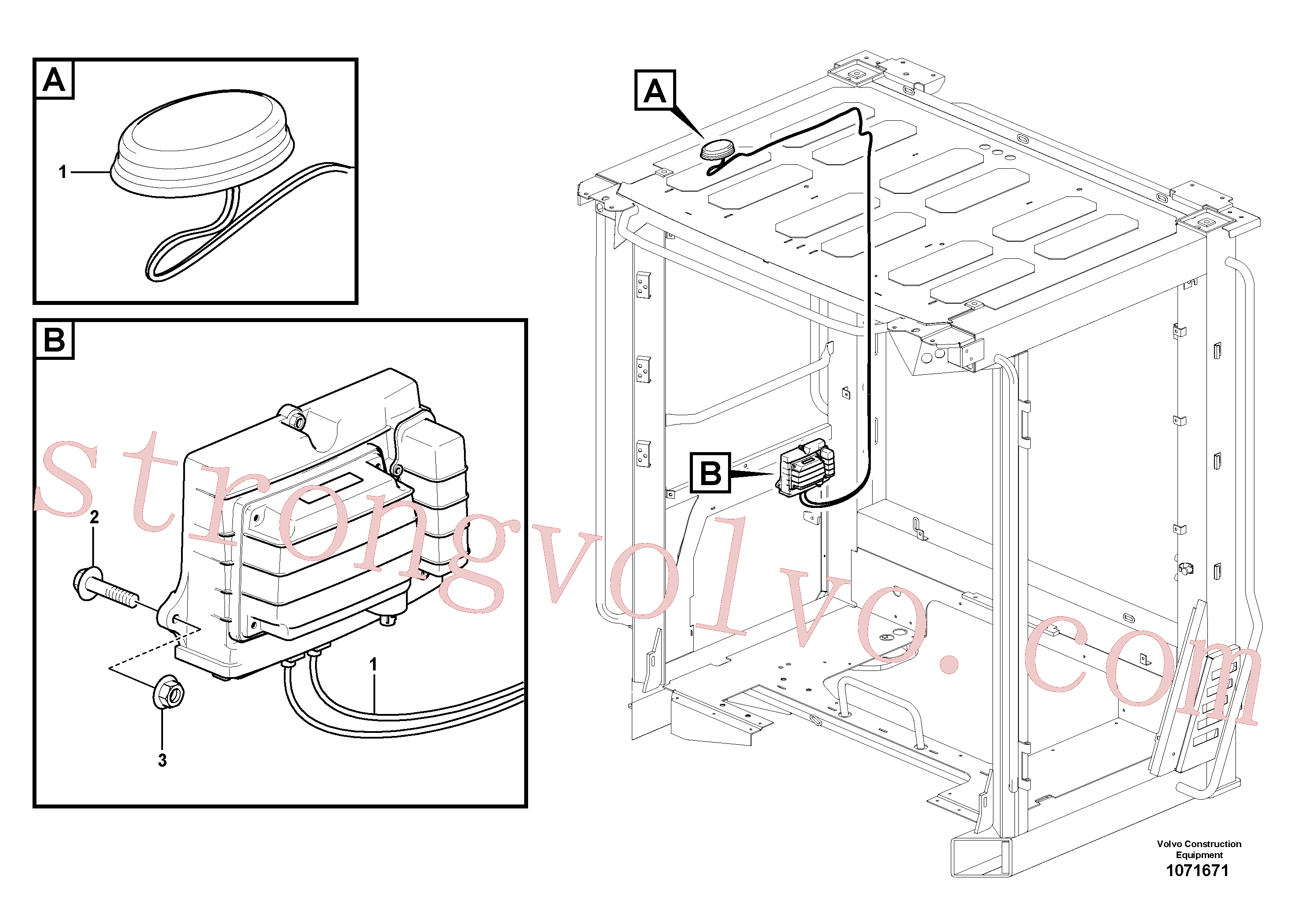 Volvo Acessórios para escavadeira VOE949874 Contra porca flange Acessórios