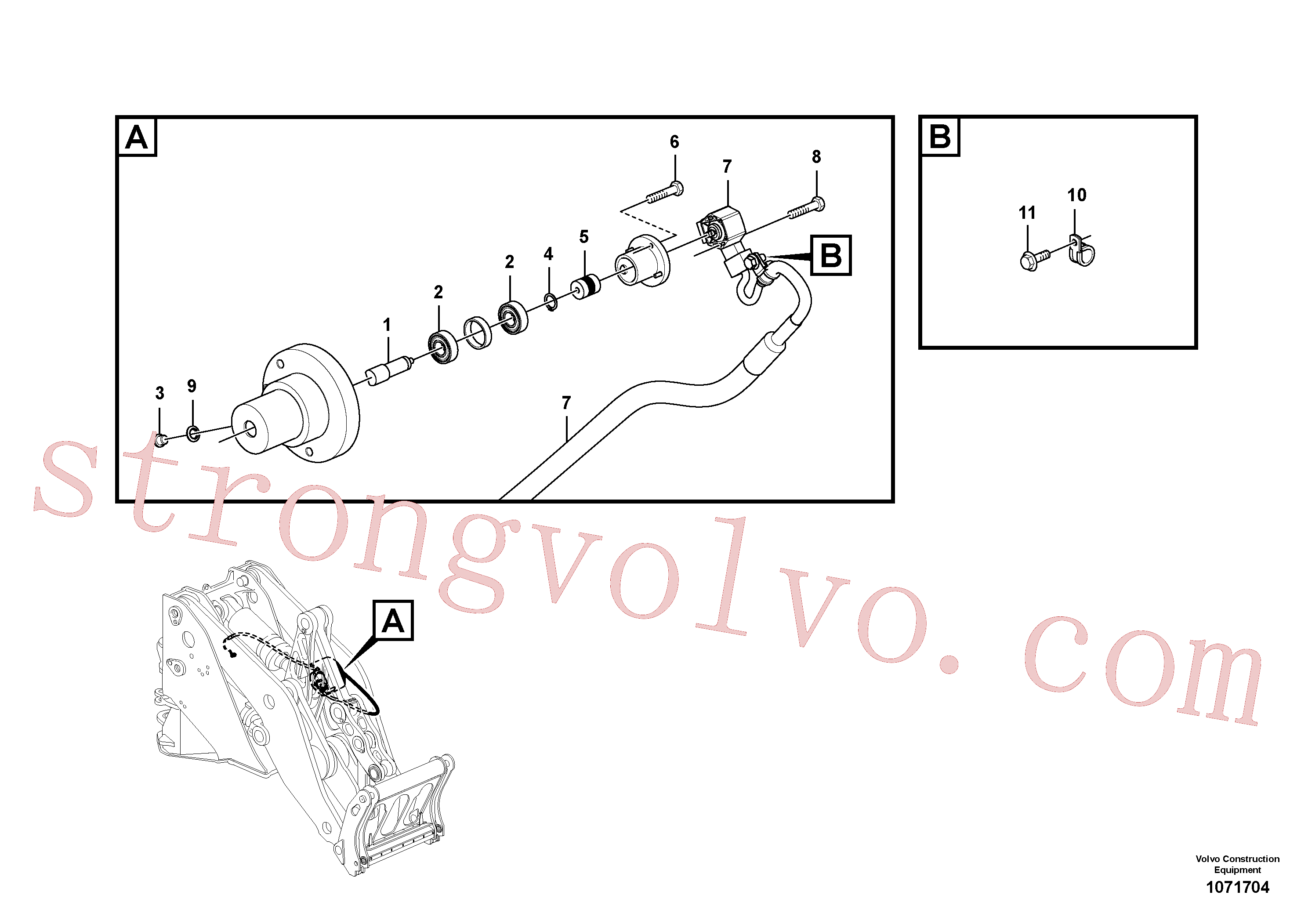Volvo VOE13946834 Braçadeira Volvo Acessórios para escavadeira