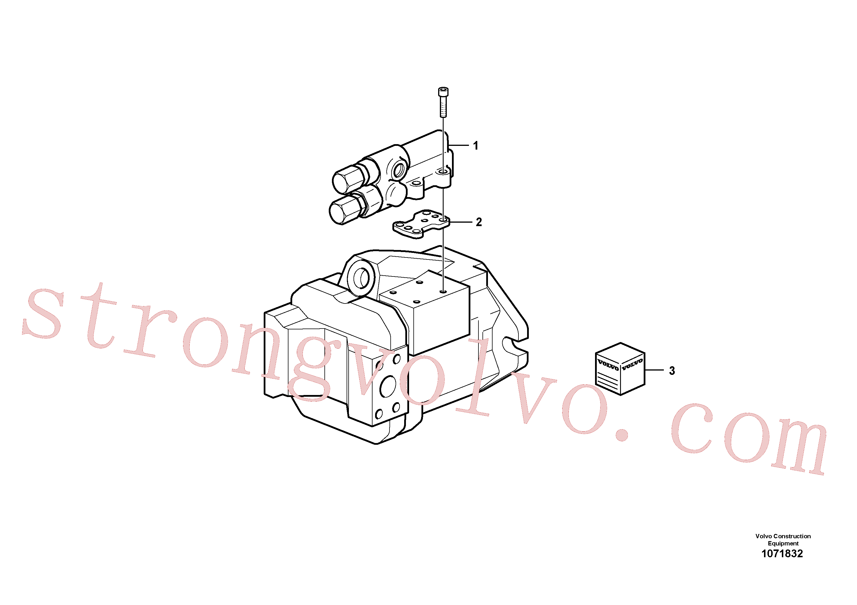 VOE17222766 Volvo Bomba hidráulica(1071832 Montagem)