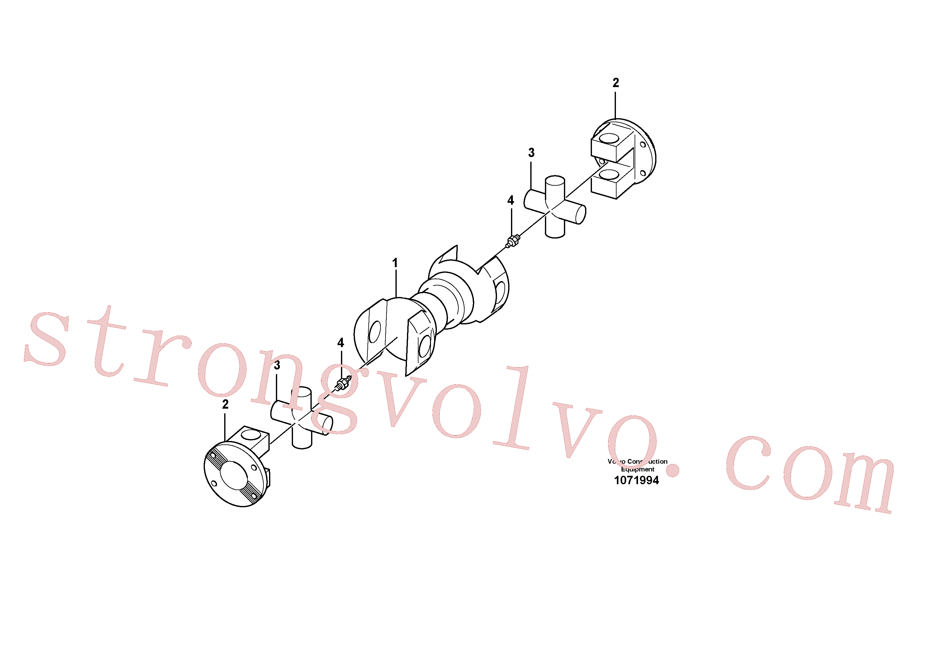 VOE11714325 Volvo Veio de hélice(1071994 Montagem)