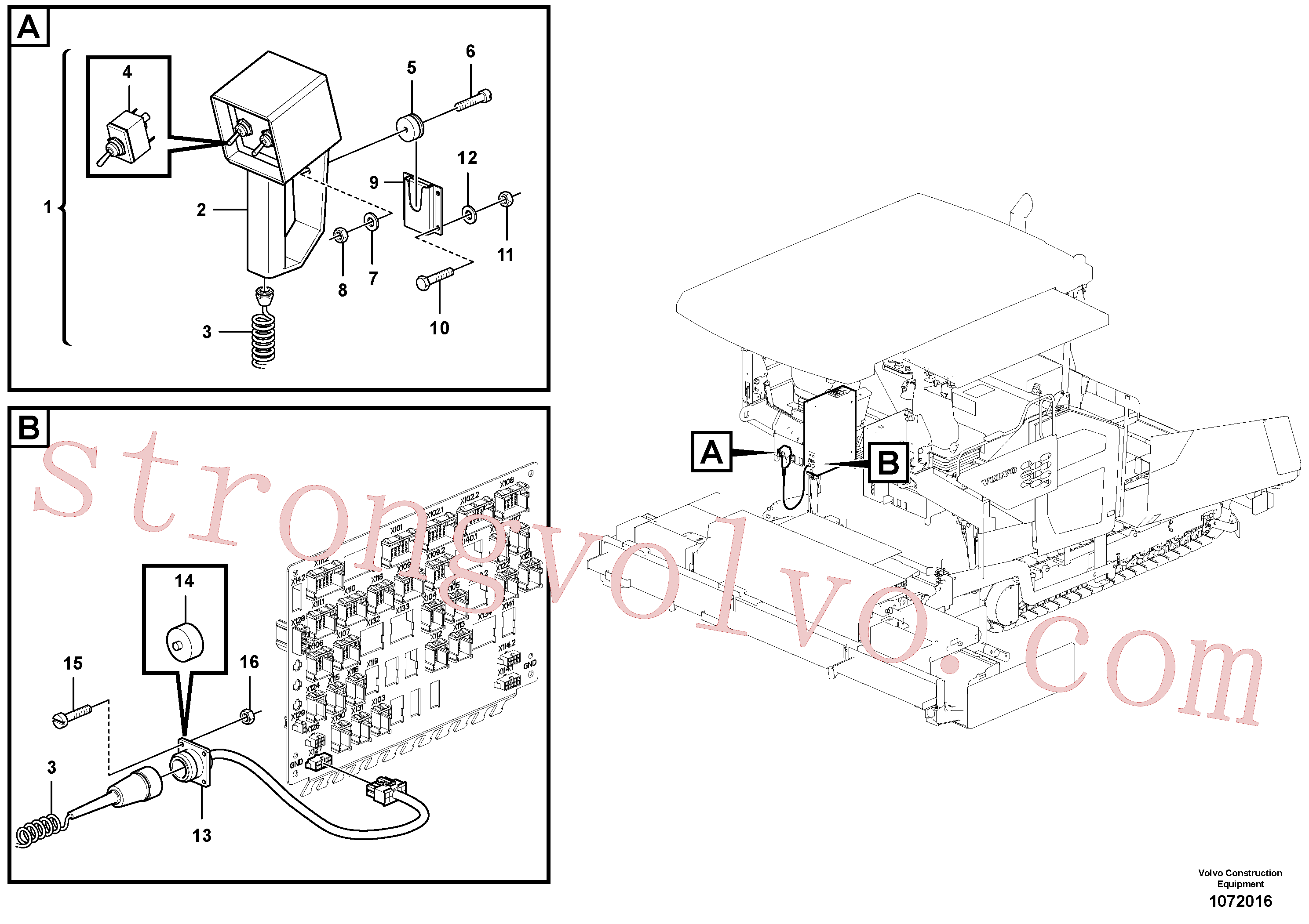 Volvo Montagem RM13968383 Botão Acessórios