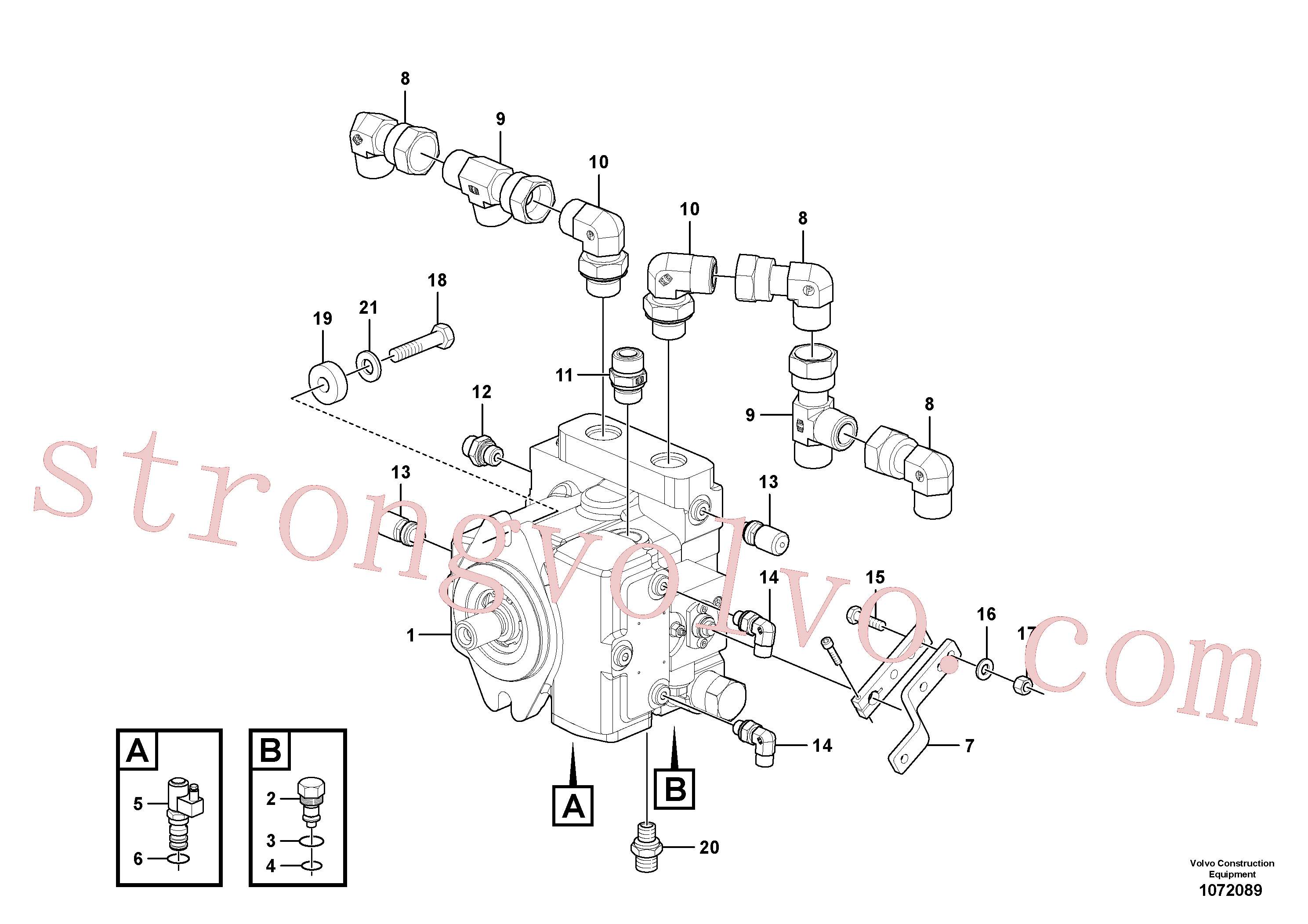 ZM2118080 Anel-o Volvo escavadeira