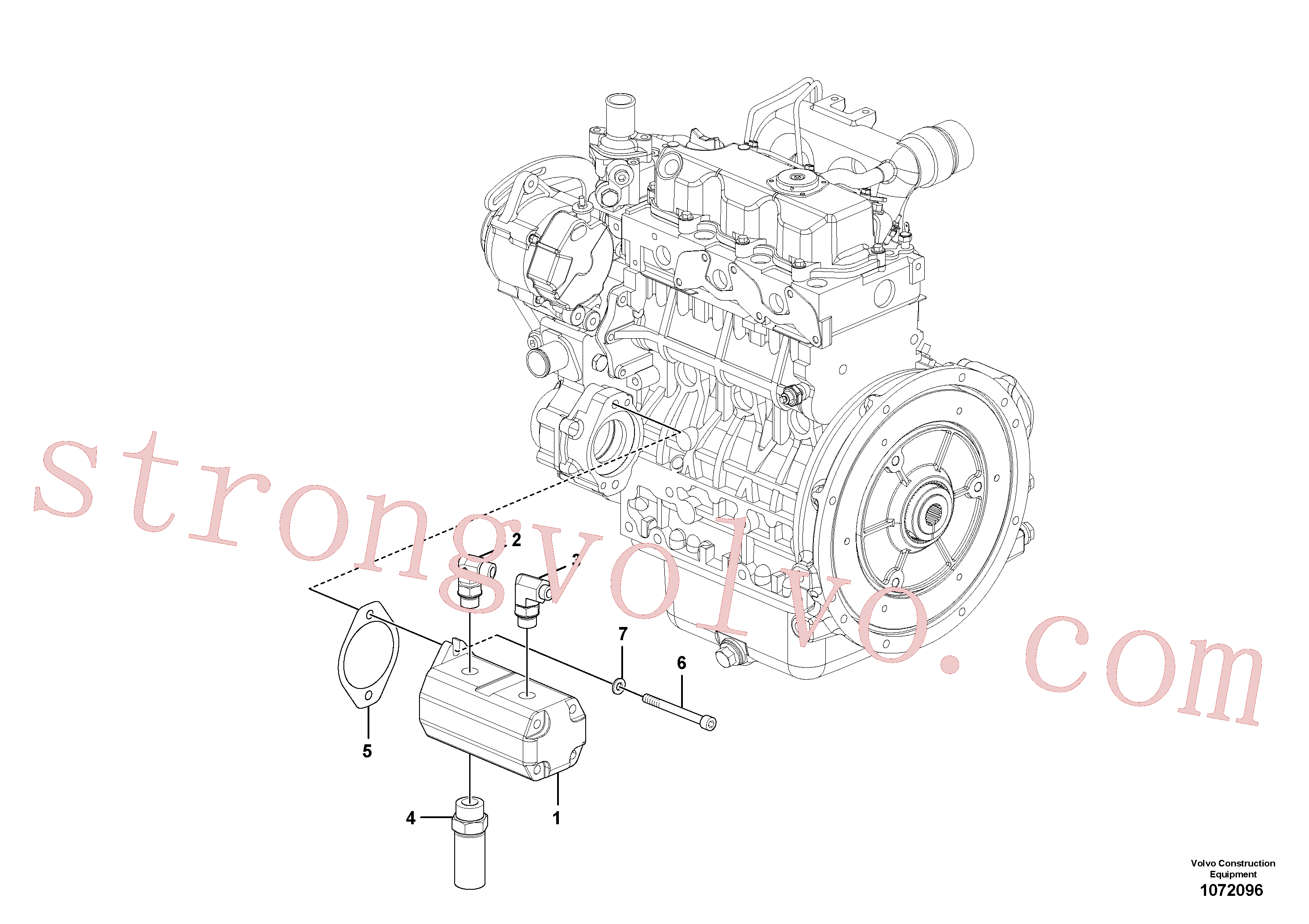 VOE935073 Volvo Conjunto de vibração/bomba da direcção(1072096 Montagem)
