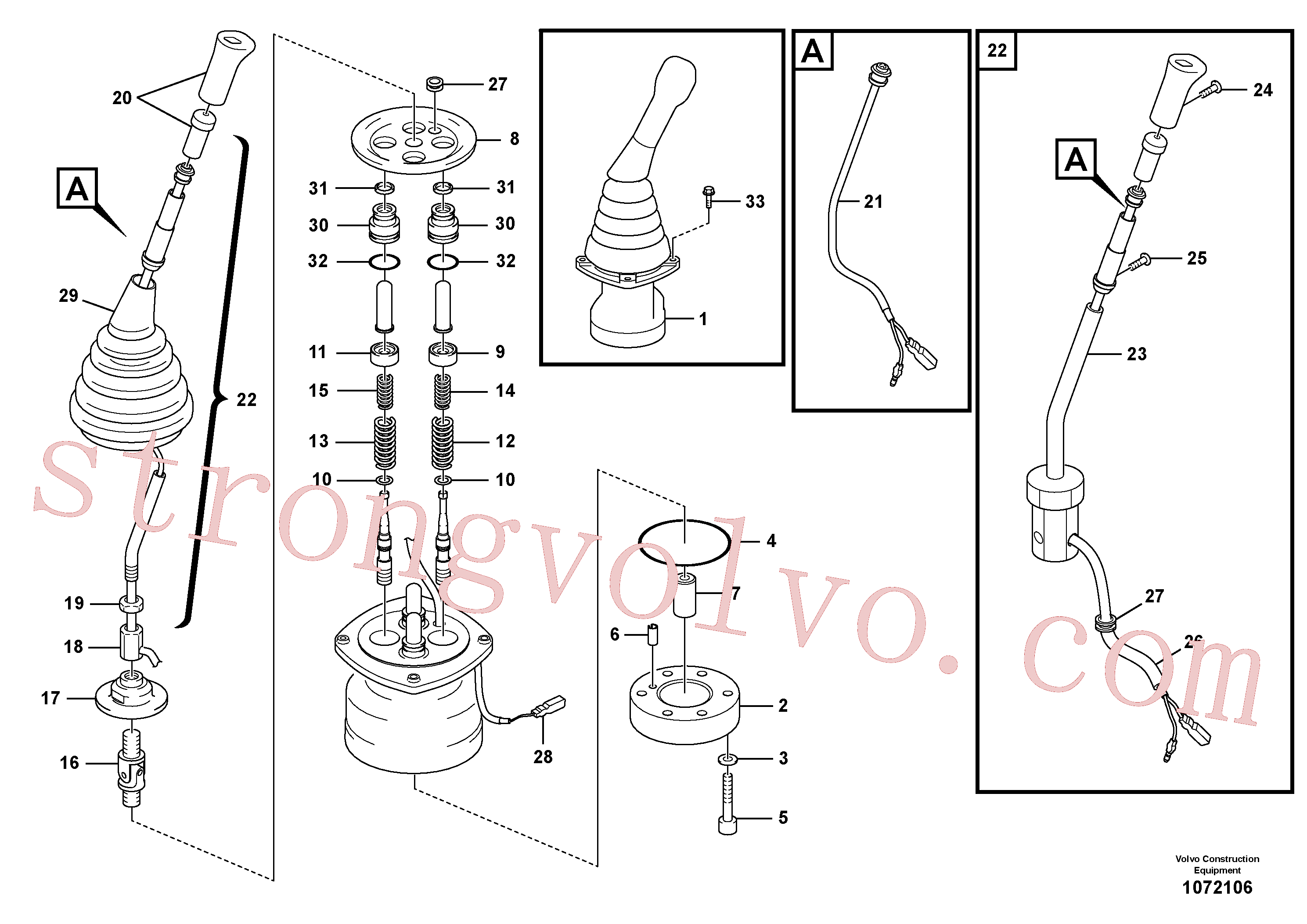 Volvo VOE14550285 Conector Volvo Acessórios para escavadeira