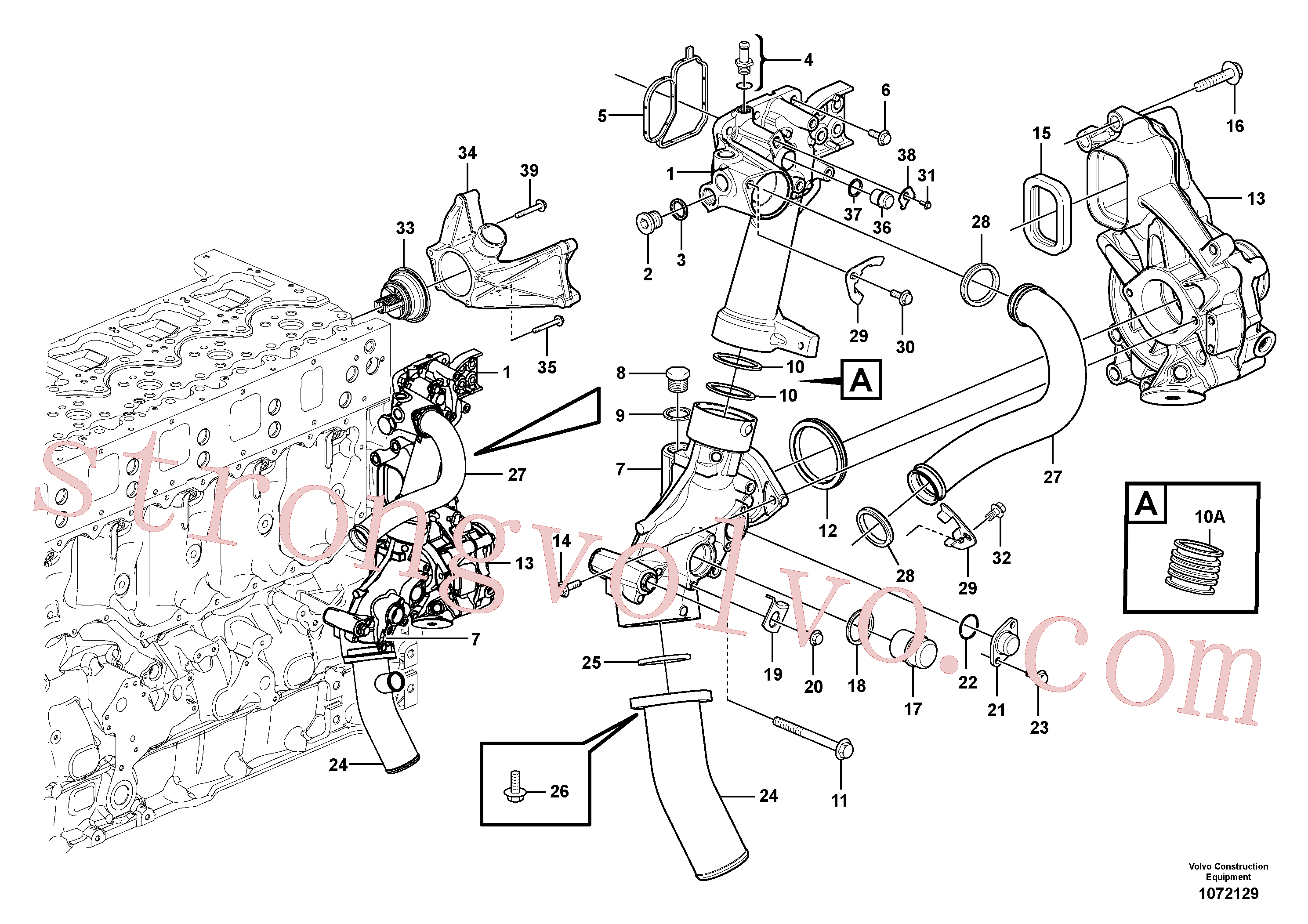 Volvo VOE975103 Parafuso flangeado Volvo Acessórios para escavadeira