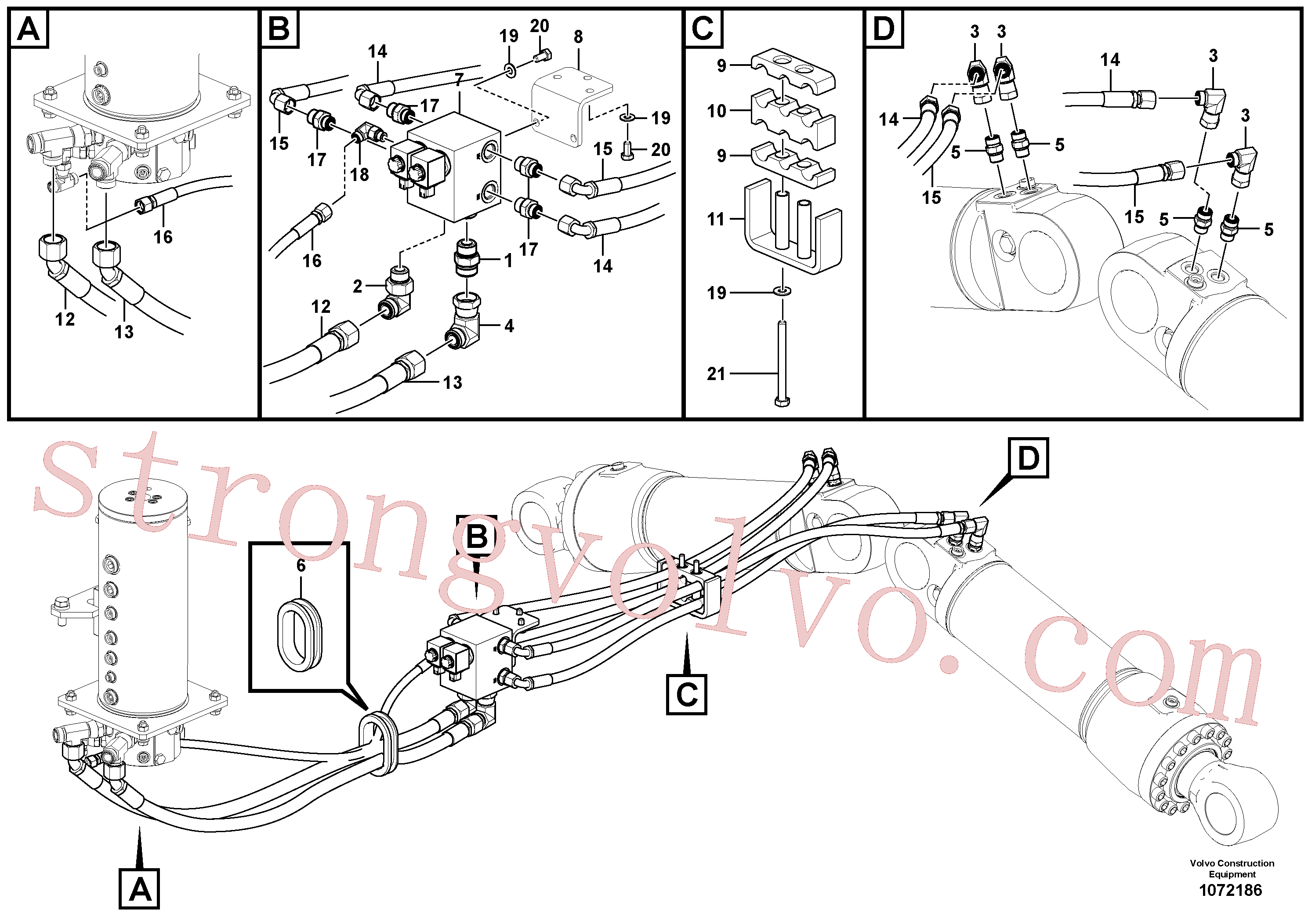 Volvo Montagem VOE983369 Parafuso sextavado Acessórios