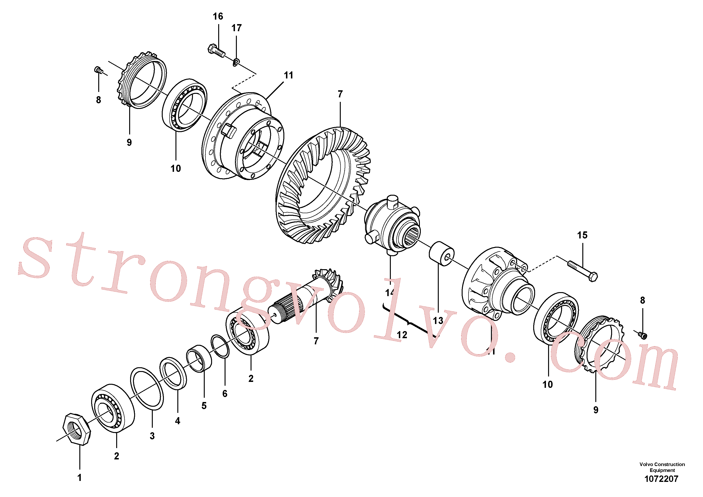 RM54632781 Volvo Eixo(1072207 Montagem)
