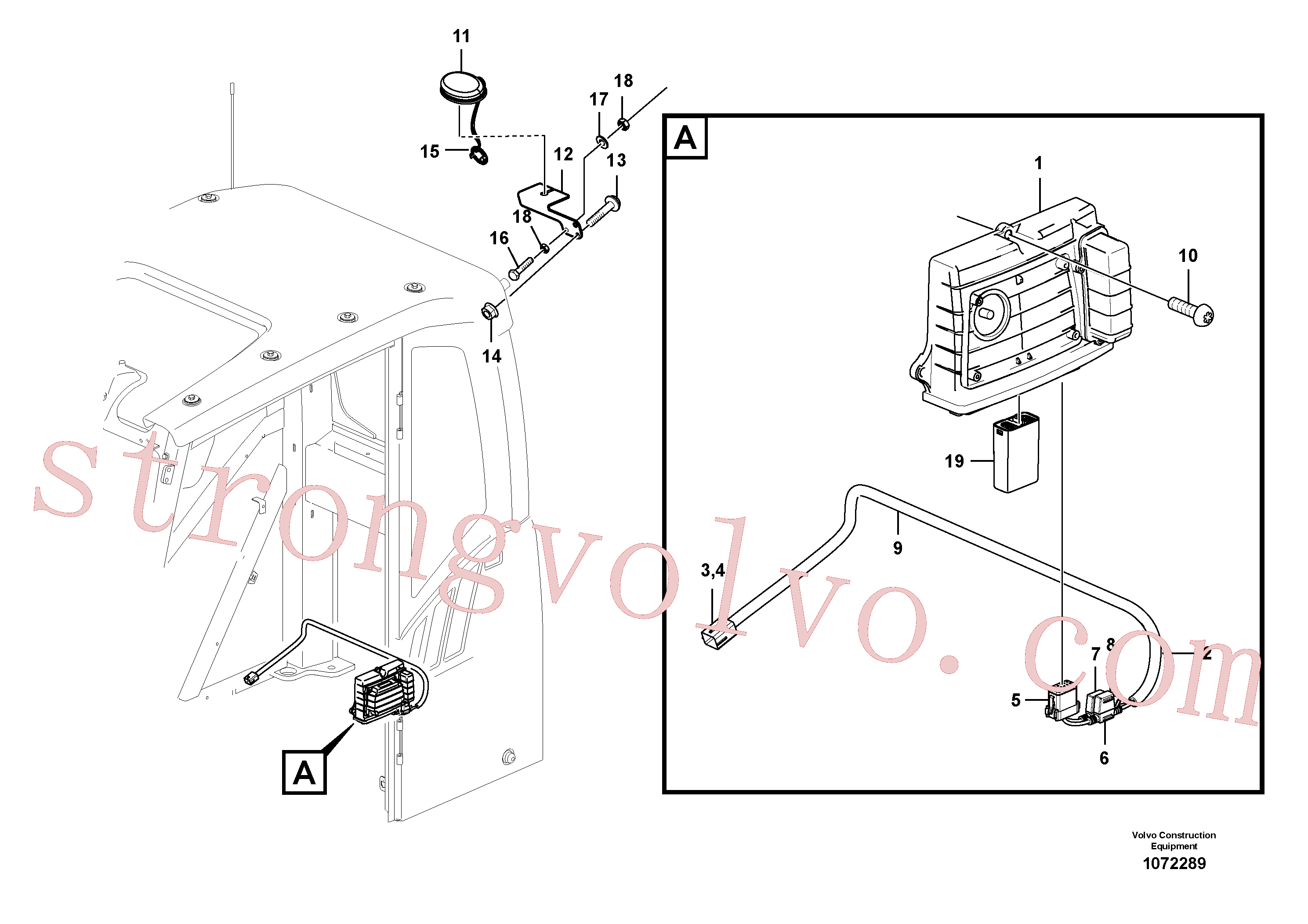 VOE997424 Volvo Sistema para comunicações comandados electronicamente sem-fios (telemática)(1072289 Montagem)
