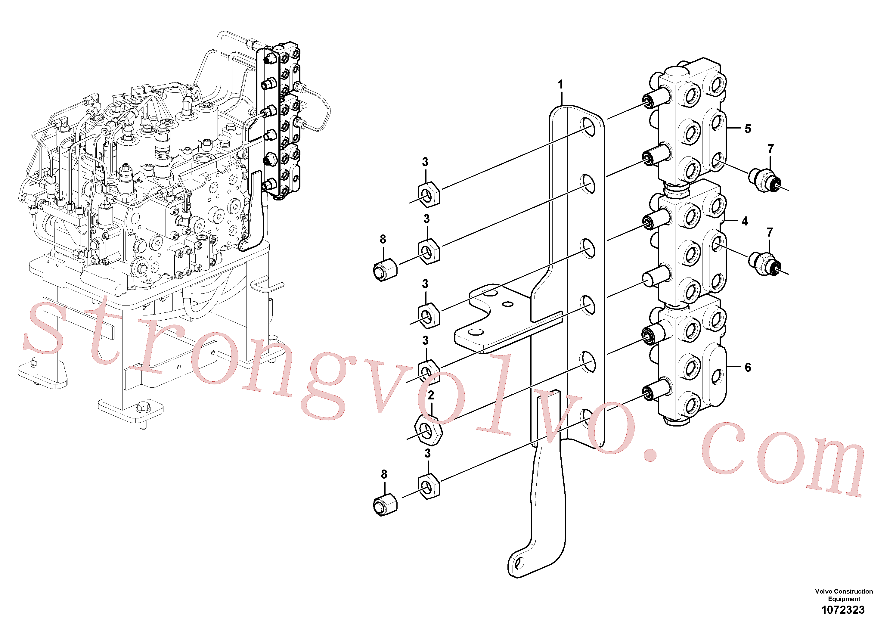 Atacado VOE14667031 Válvula Volvo escavadeira