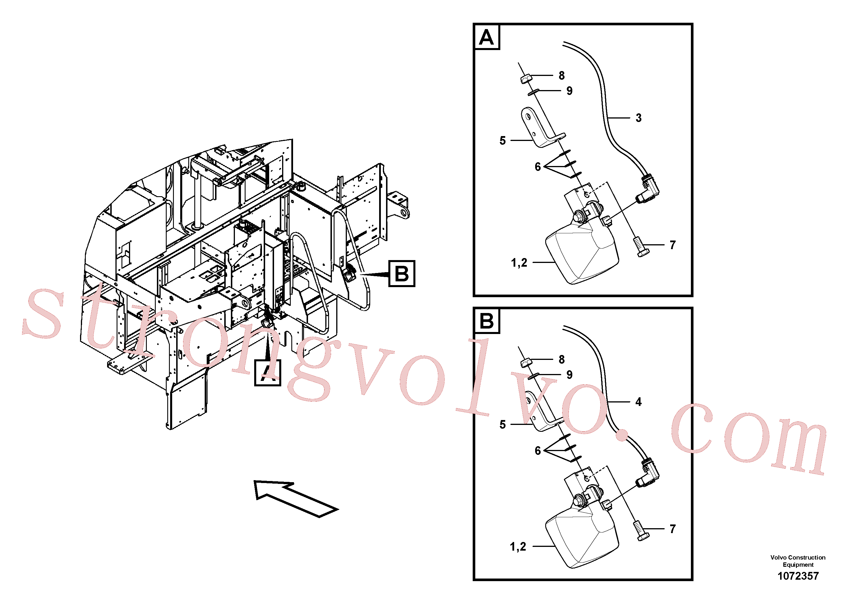 RM96713334 Volvo Parafuso sem-fim, iluminação(1072357 Montagem)