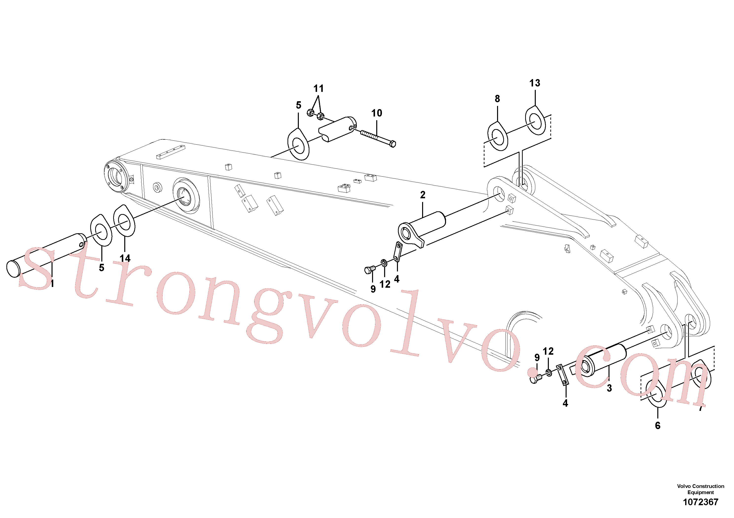 VOE14517052 Volvo Elos do braço de afundamento(1072367 Montagem)