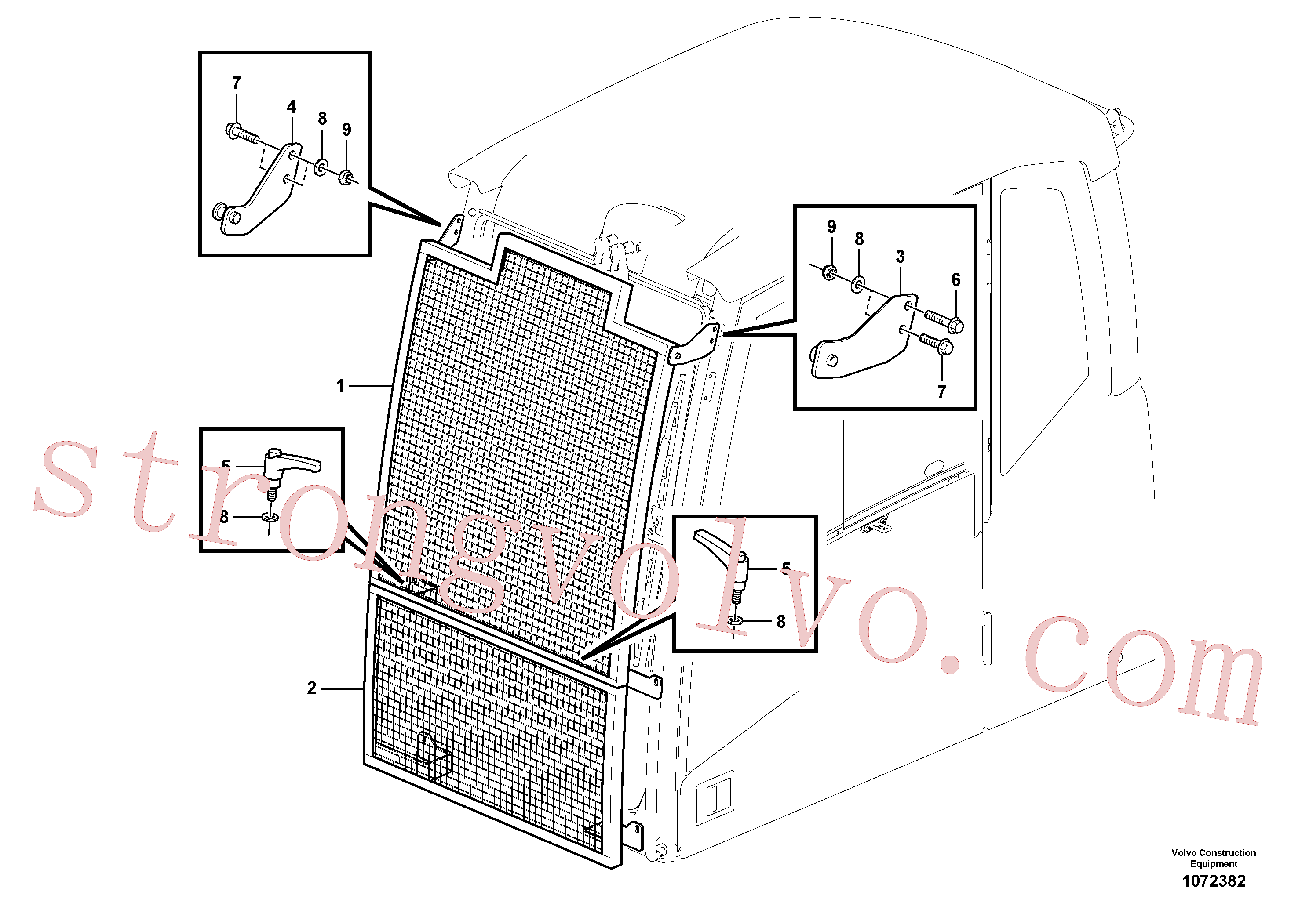 VOE14883909 Volvo Protecção do pára-brisas(1072382 Montagem)