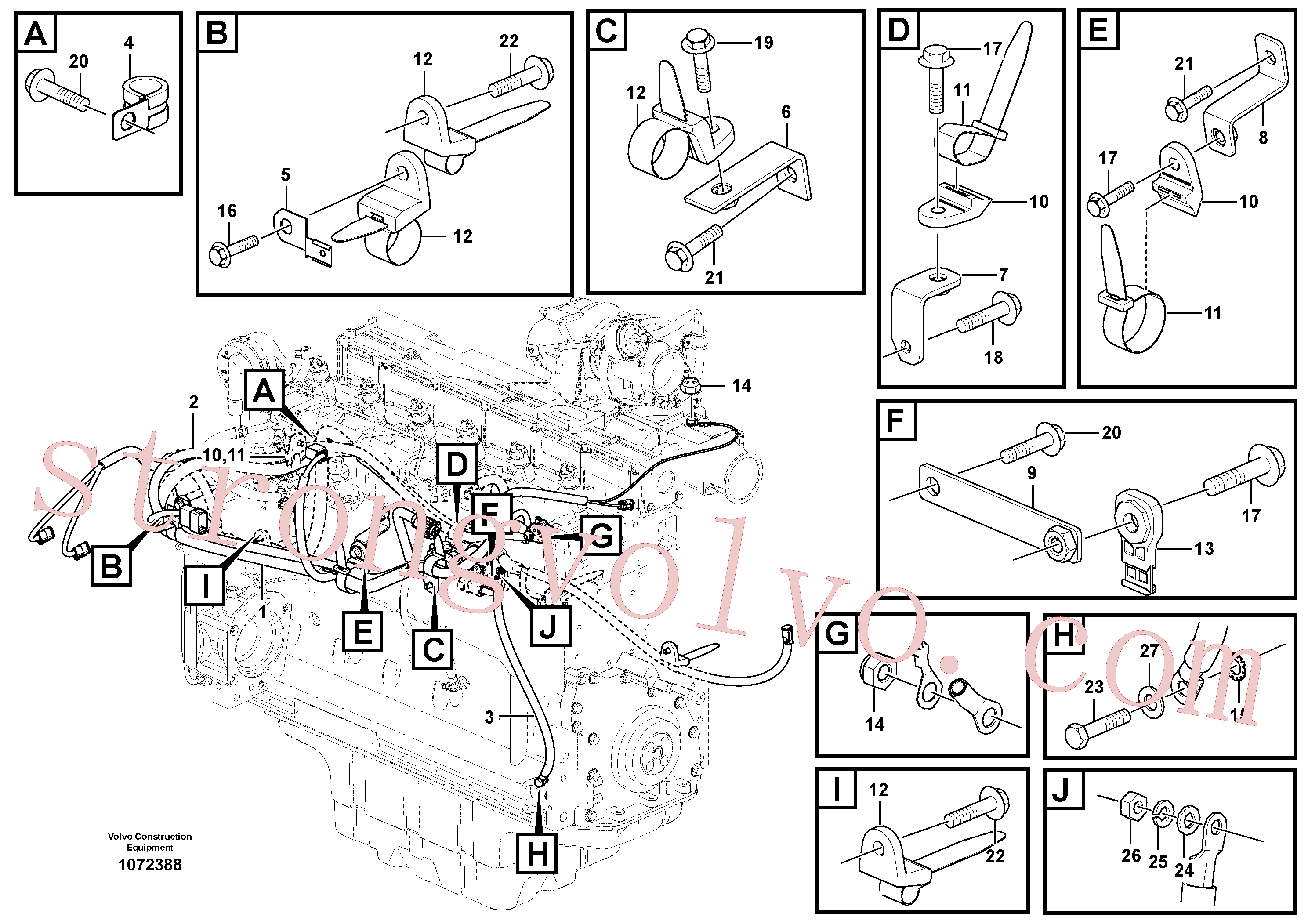 Volvo Montagem VOE14522575 Clipe Acessórios