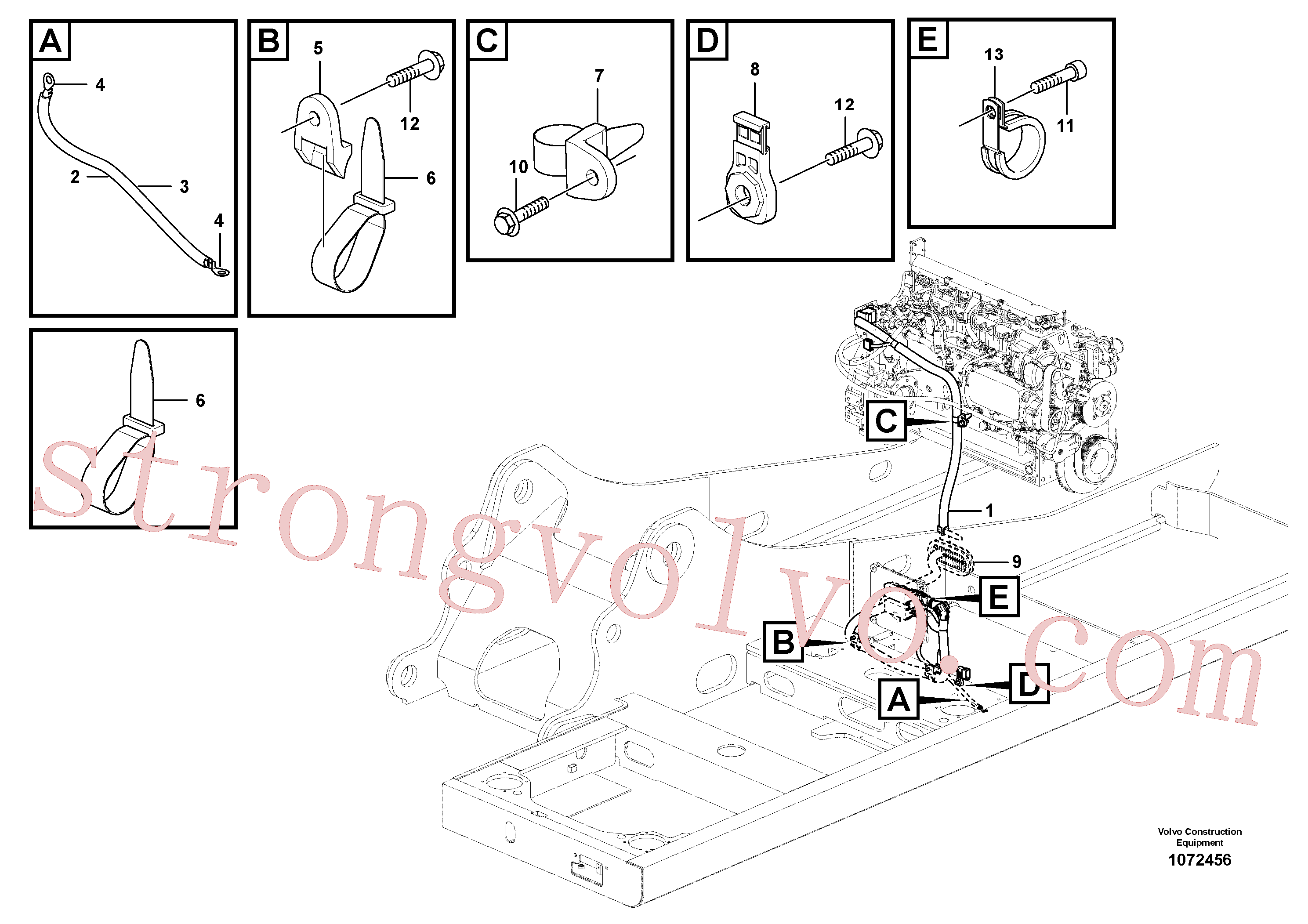 VOE997848 Volvo Cablagem(1072456 Montagem)