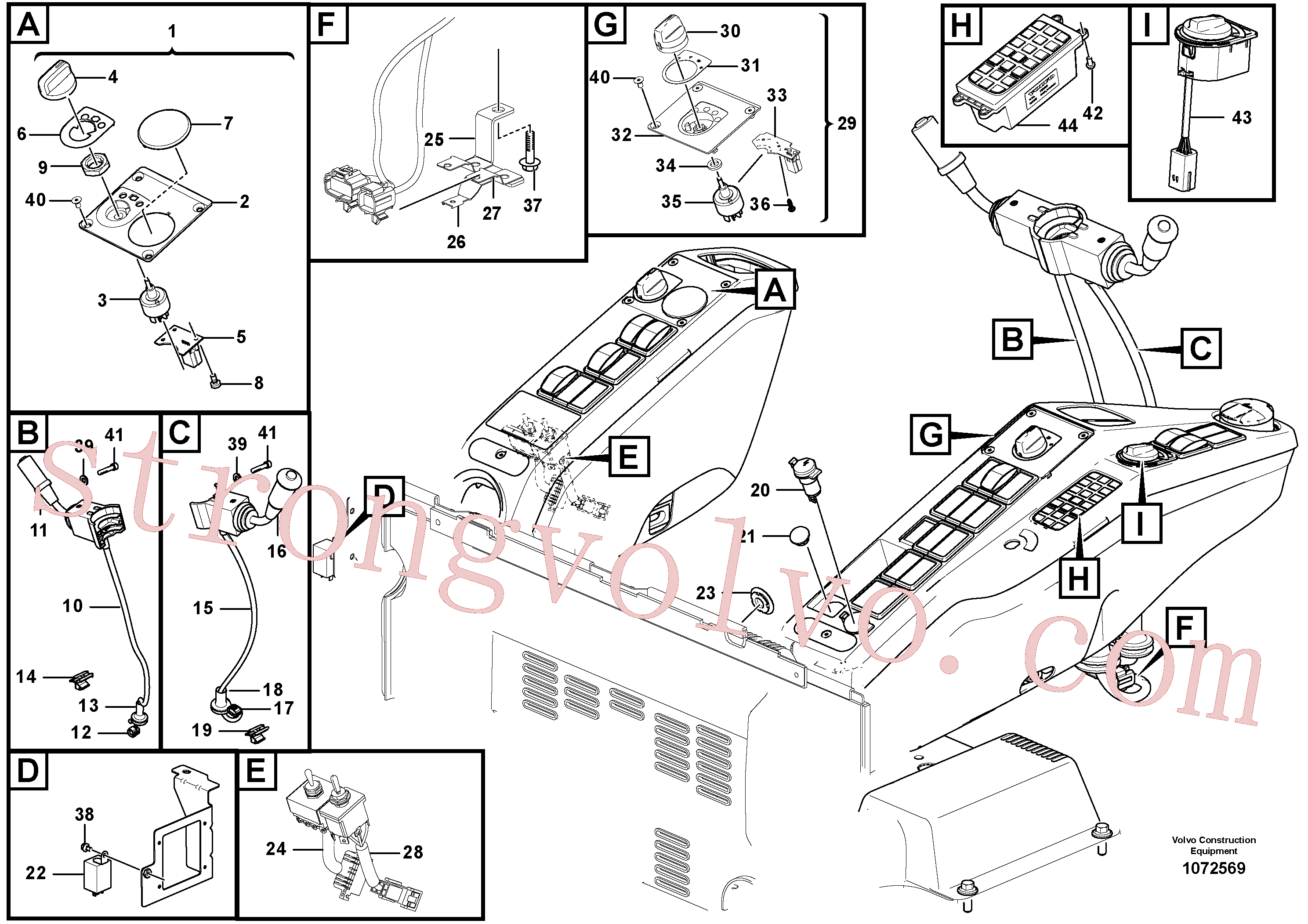 Volvo Acessórios para escavadeira VOE60110090 Paraf soquete sext Acessórios