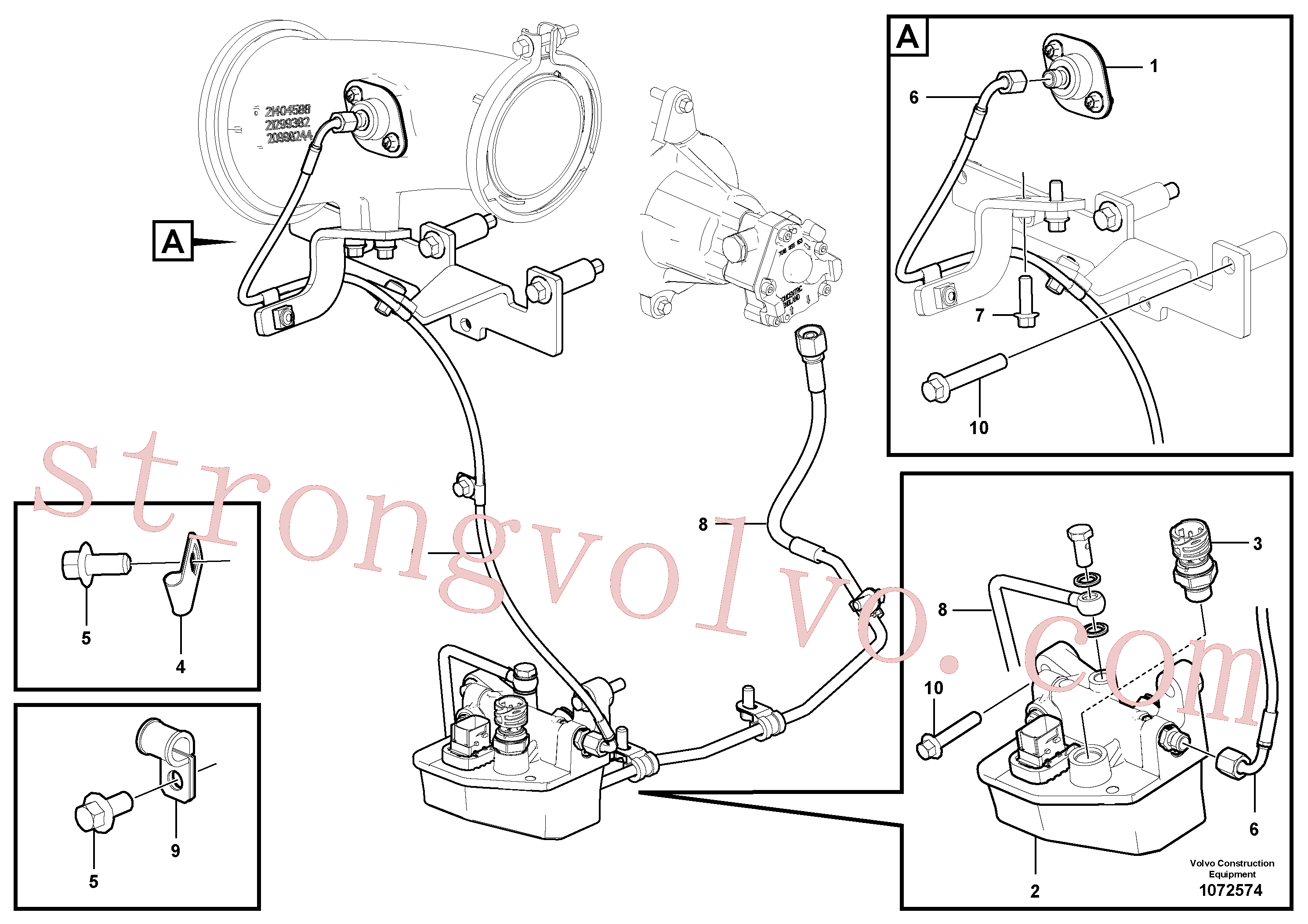 Volvo VOE984757 Parafuso flangeado Volvo Acessórios para escavadeira