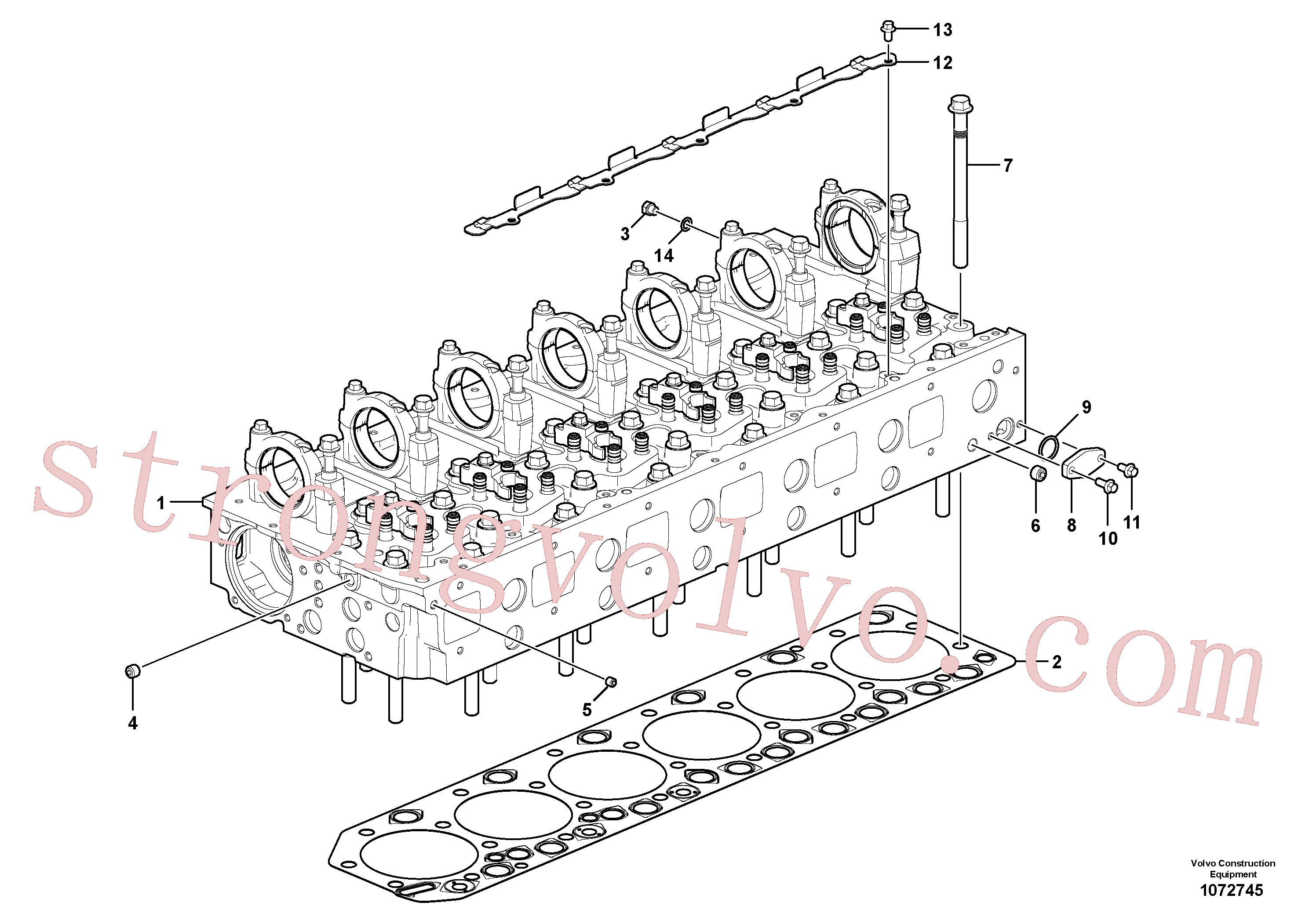 Volvo Acessórios para escavadeira VOE11998170 Anel-o Acessórios
