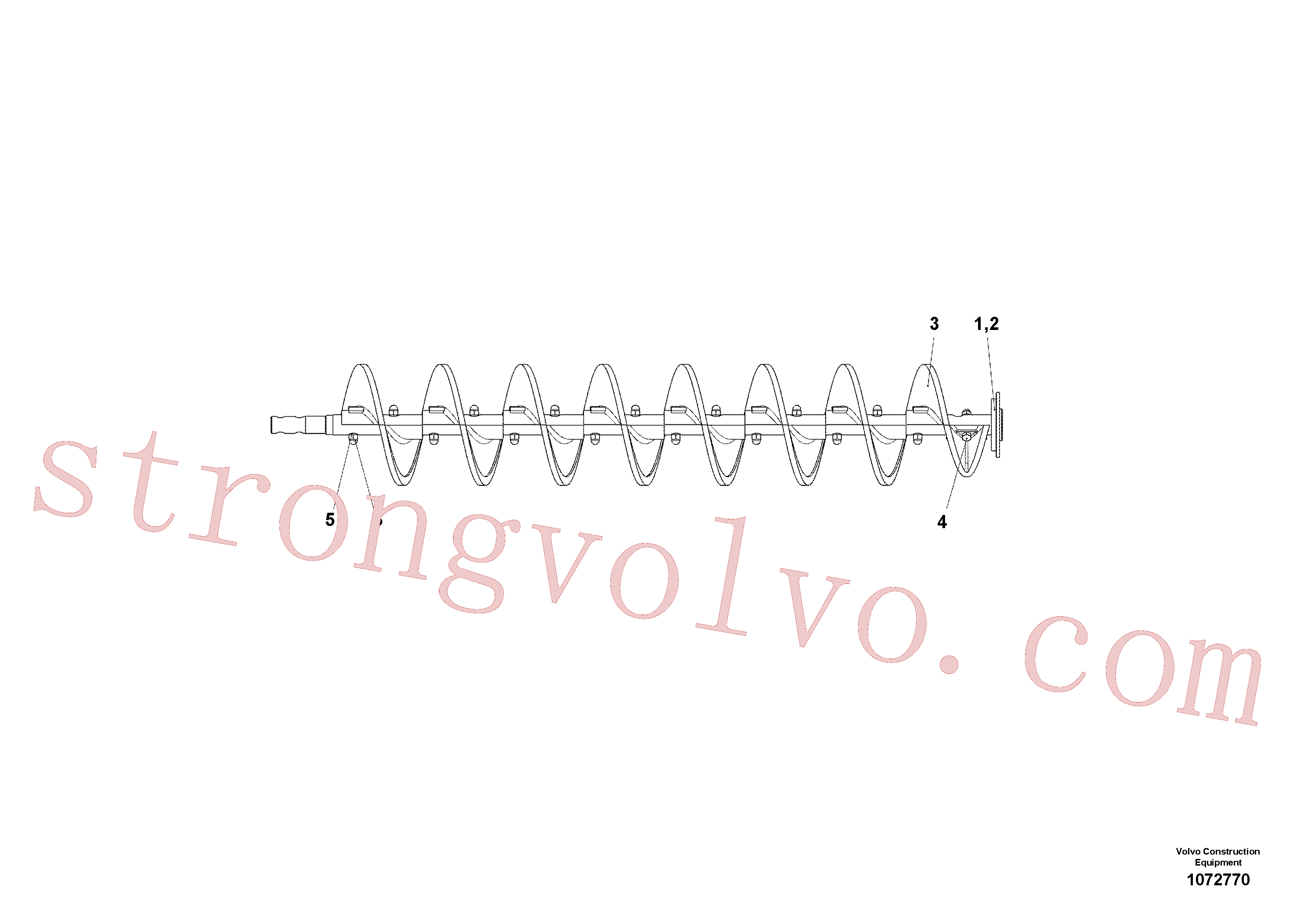 China Made RM14799605 Flange Volvo Acessórios para escavadeira