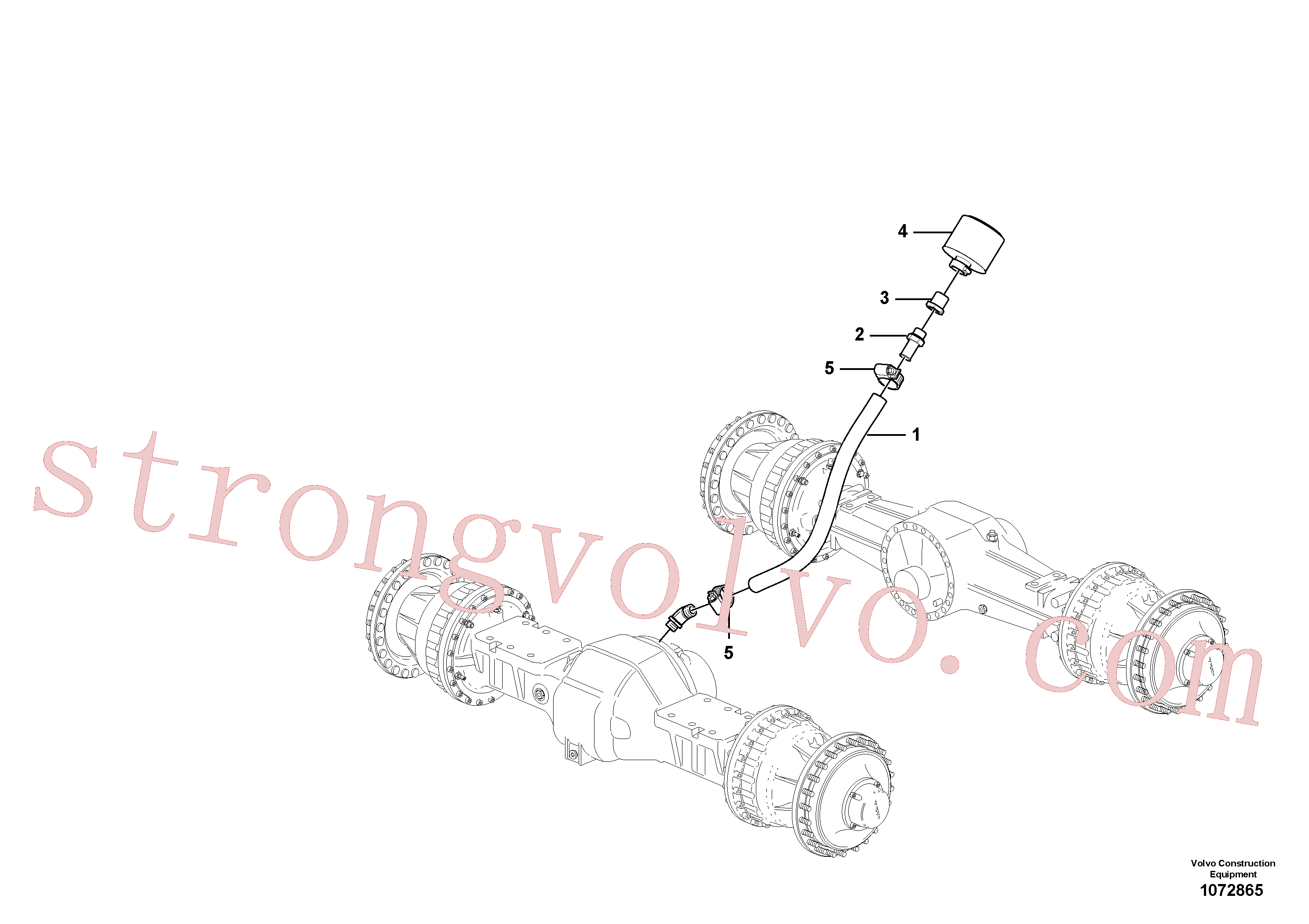 VOE192358 Volvo Ventilação, veios planetários(1072865 Montagem)