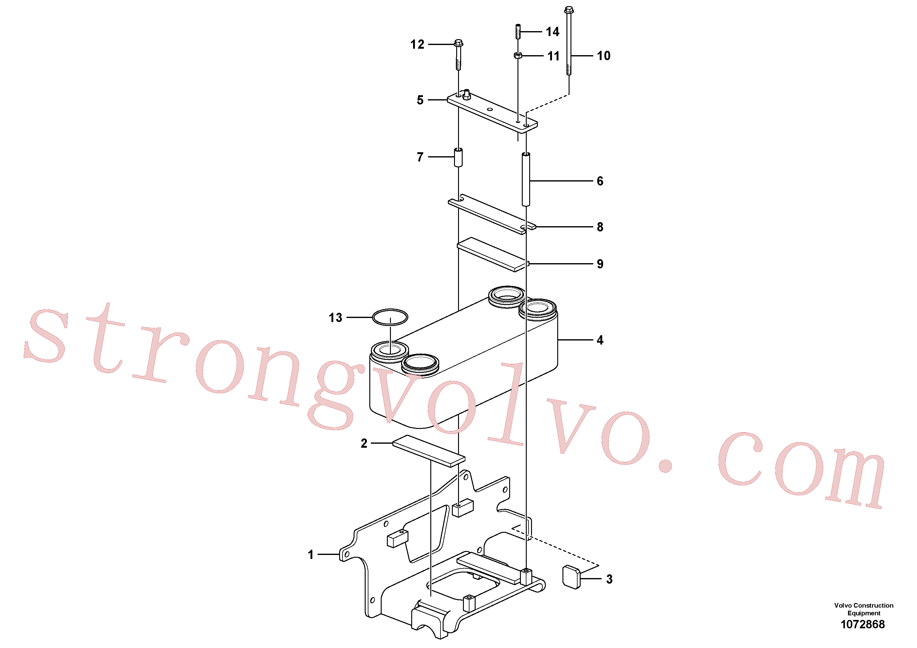 SA9023-10806 Volvo Permutador de calor(1072868 Montagem)