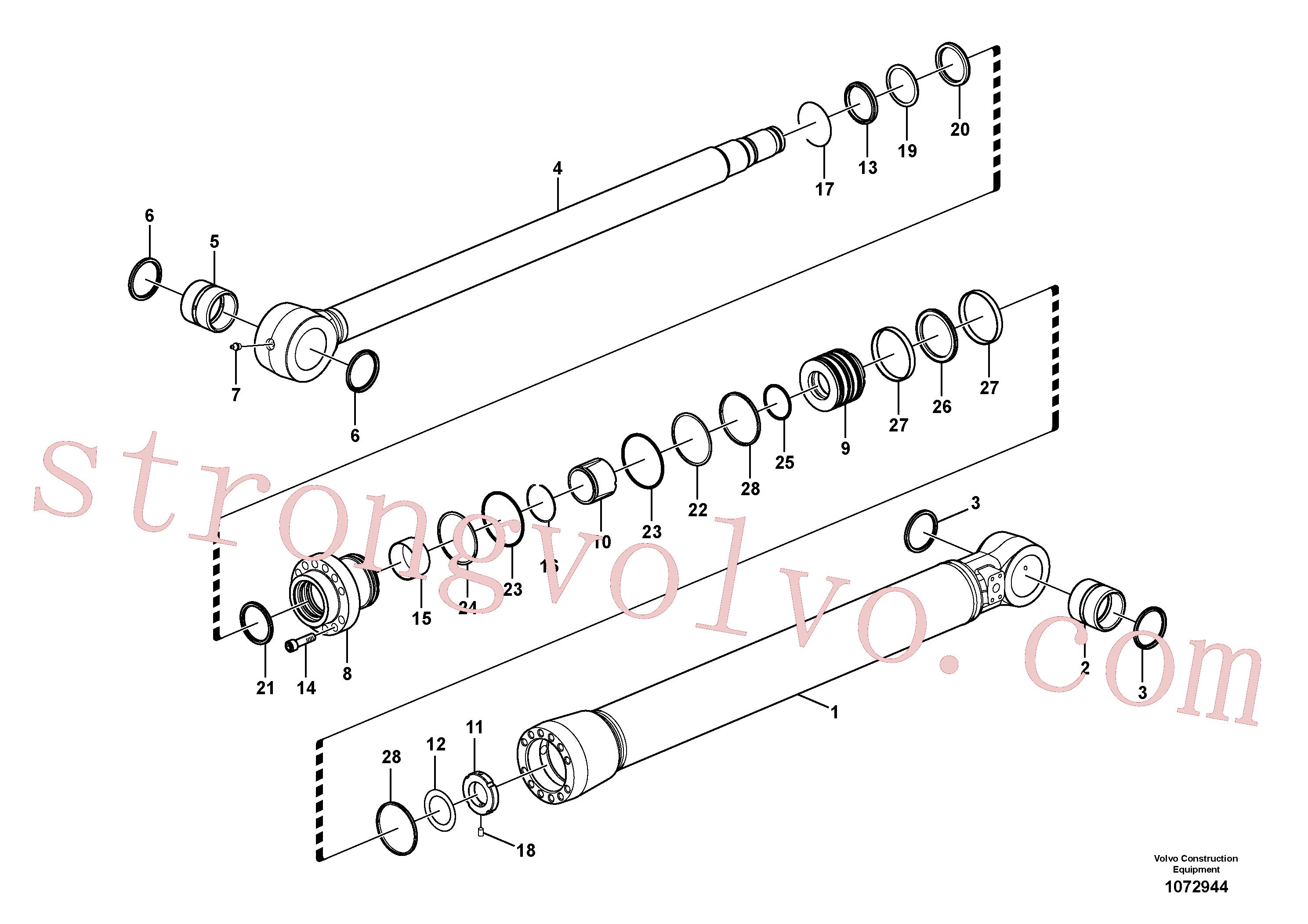 Volvo VOE14514446 Bushing Volvo Acessórios para escavadeira