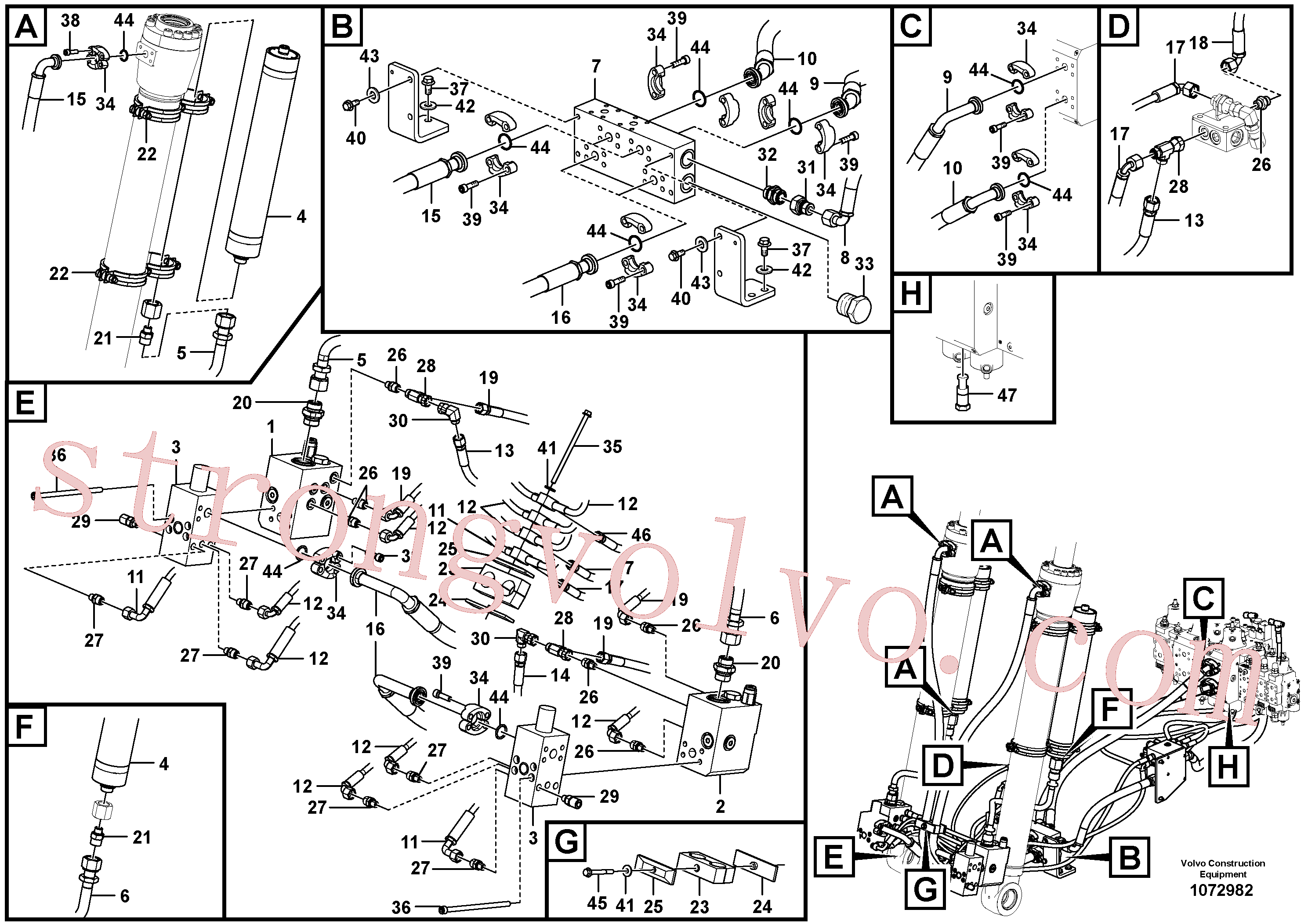 Volvo Montagem VOE14379470 Mangueira Acessórios