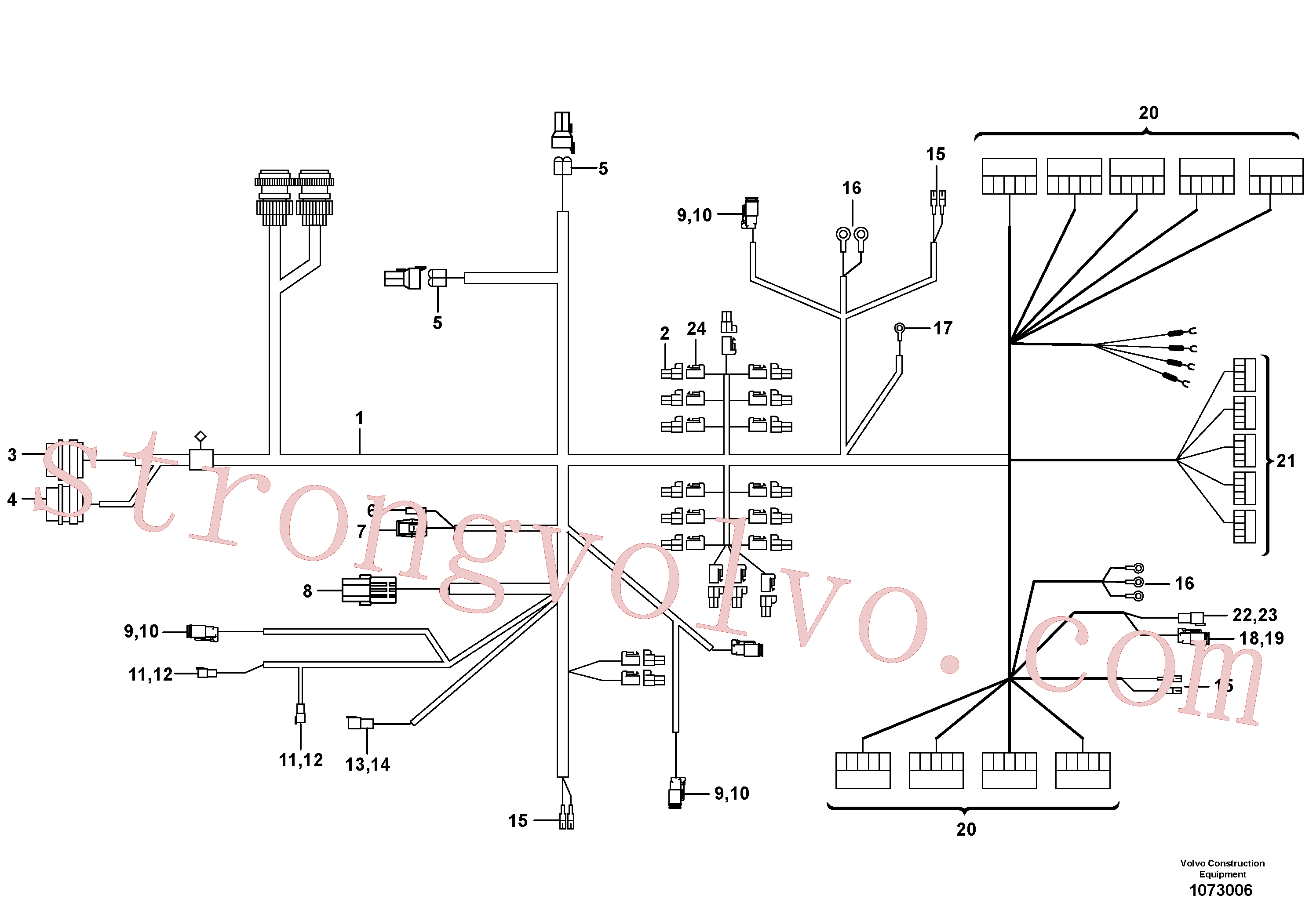 China Made RM20377404 Conexão Volvo Acessórios para escavadeira