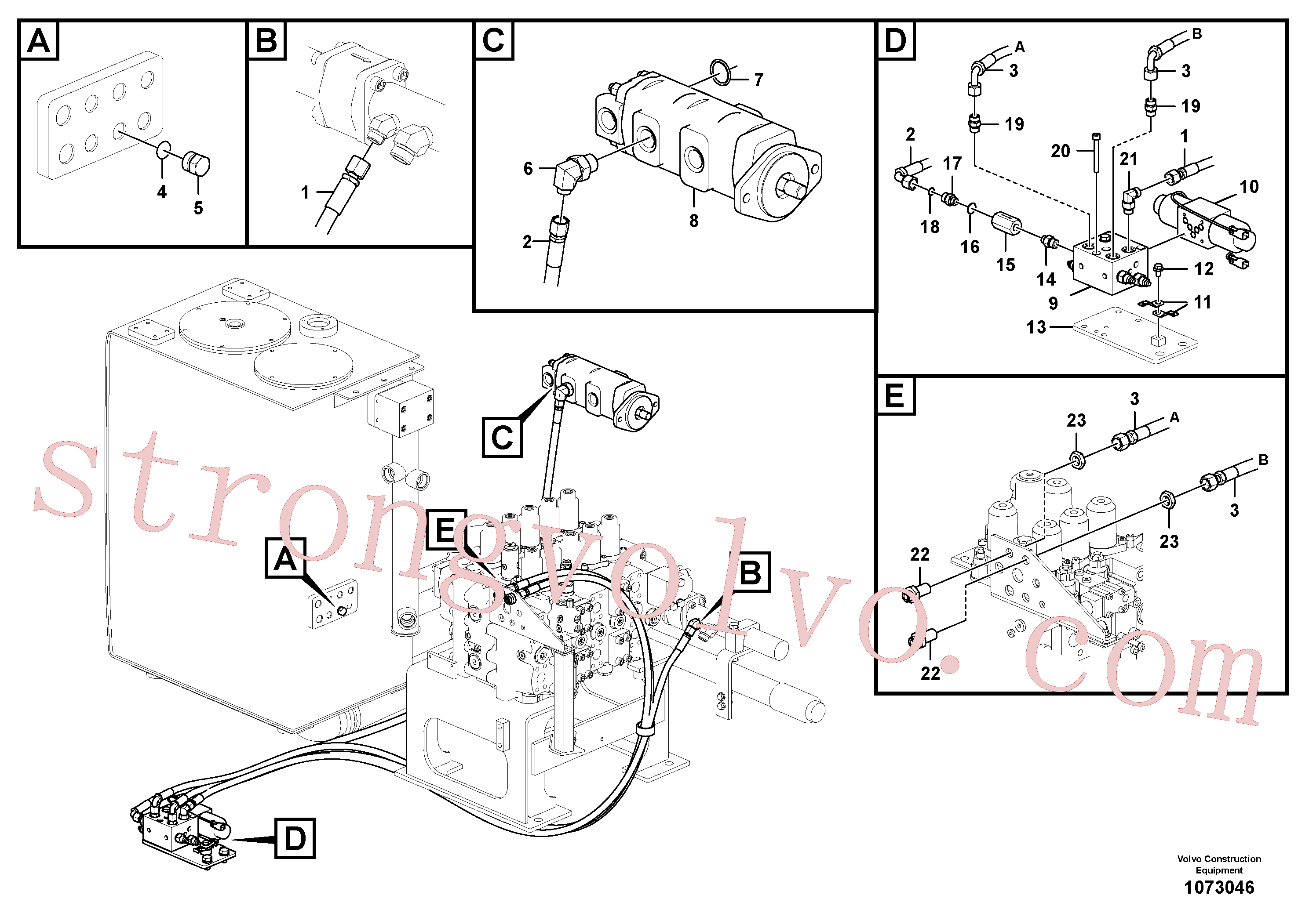 Volvo VOE14531088 Válvula de retenção Volvo Acessórios para escavadeira