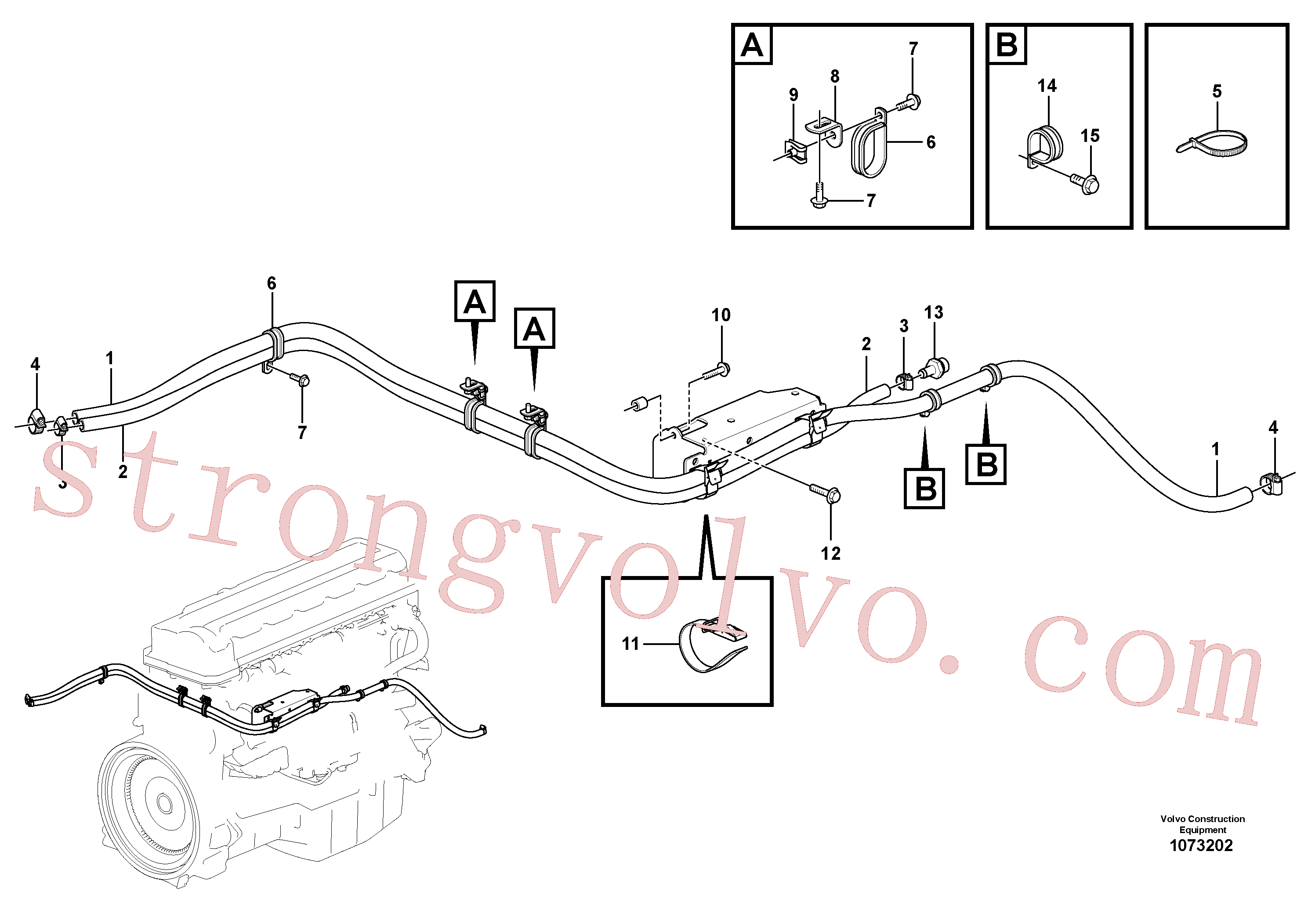 VOE965552 Volvo Sistema de aquecimento(1073202 Montagem)