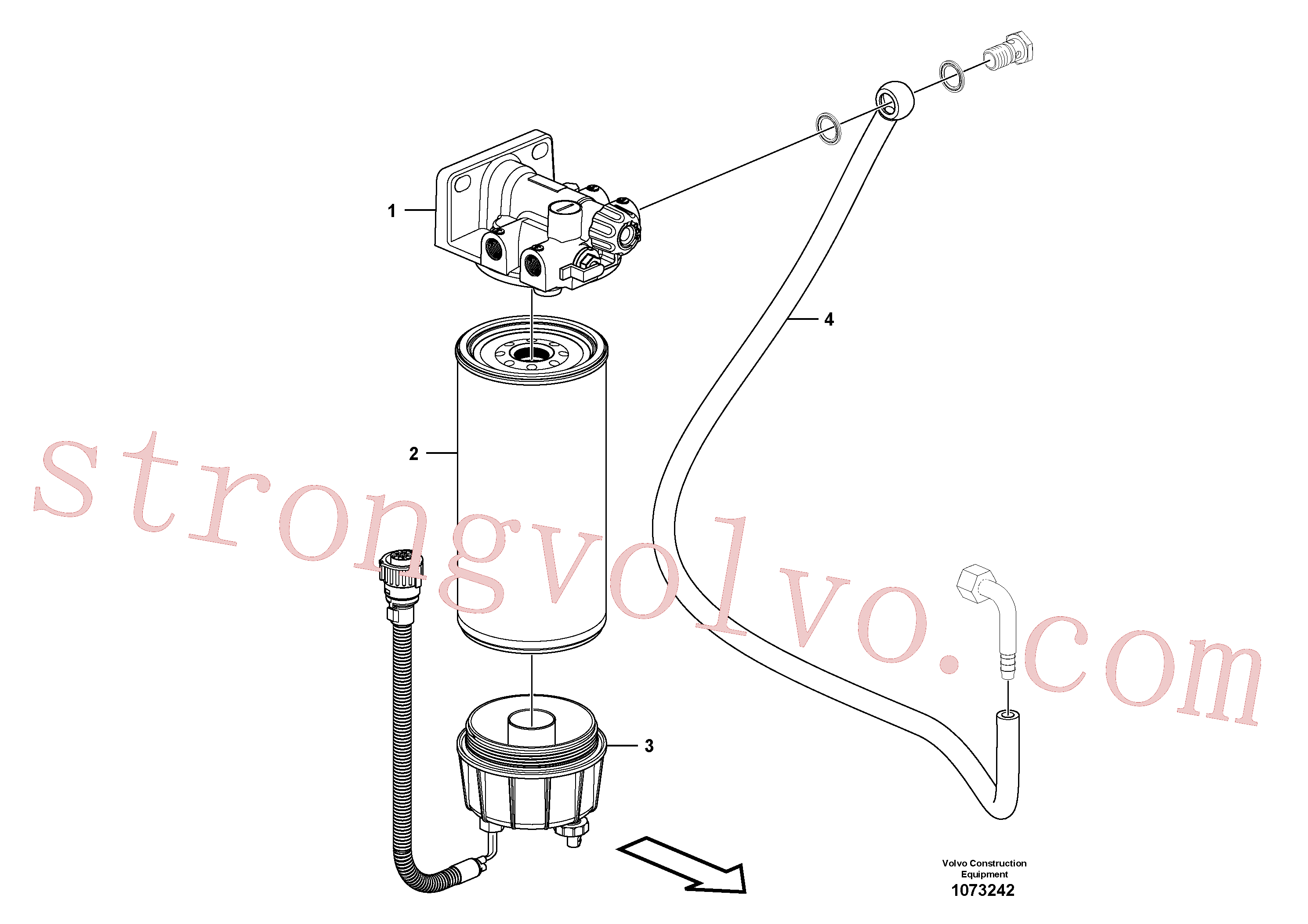 VOE11110683 Volvo Separador de água(1073242 Montagem)