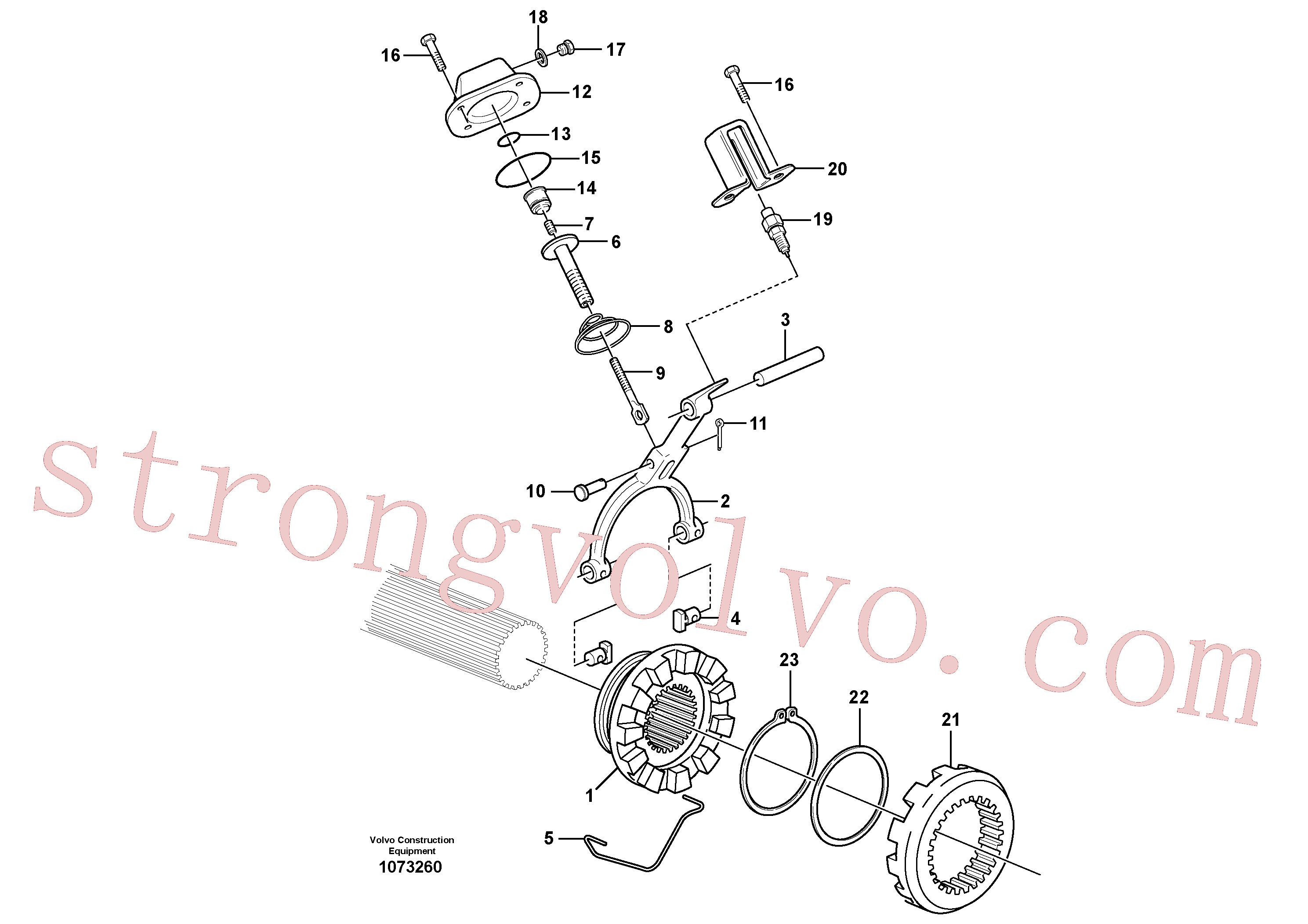 VOE17262158 Volvo Bloqueio diferencial(1073260 Montagem)