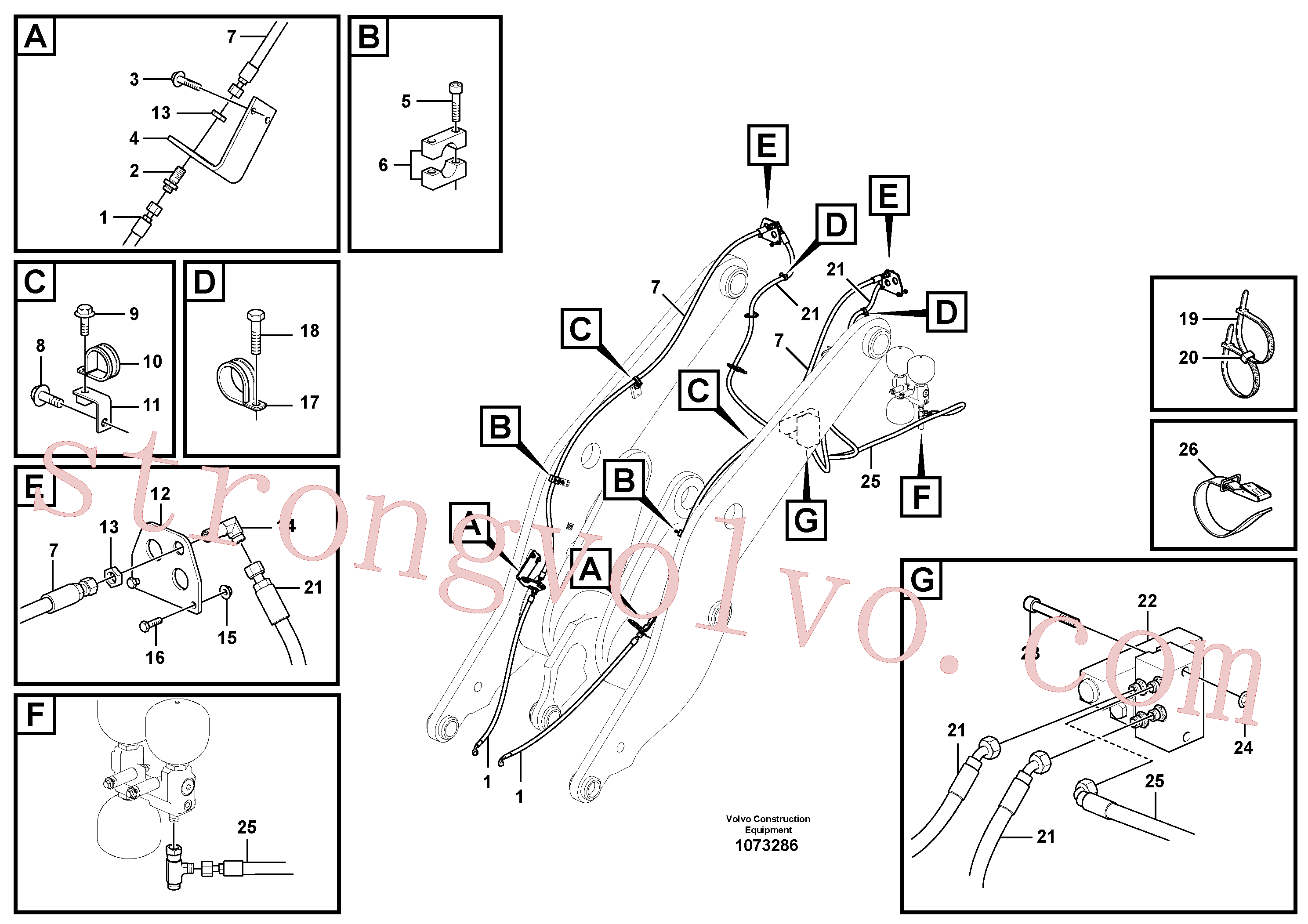 Volvo VOE937346 Rockmaster/1SC Volvo Acessórios para escavadeira