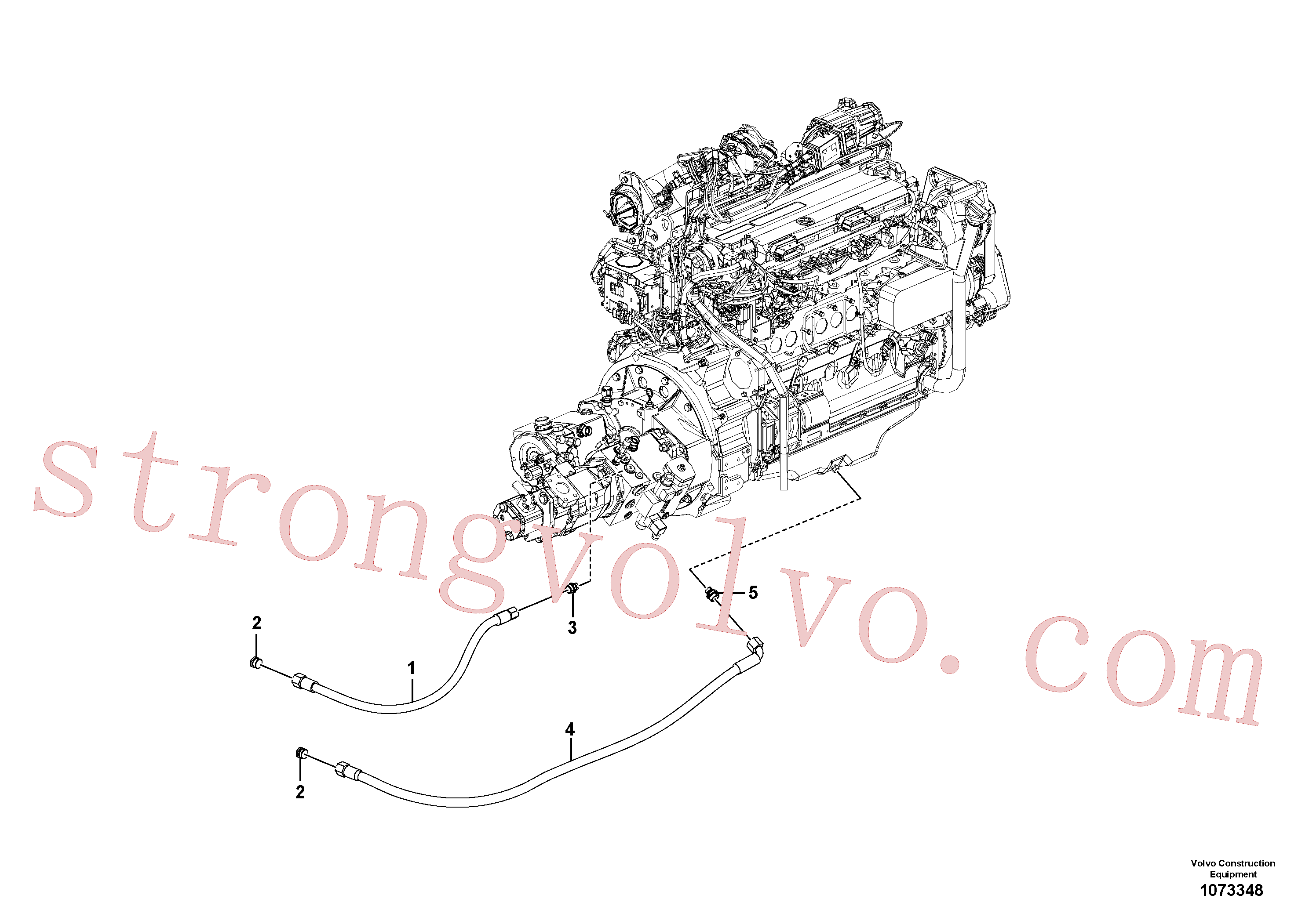 VOE937095 Volvo Drenagem do cárter de óleo inferior(1073348 Montagem)