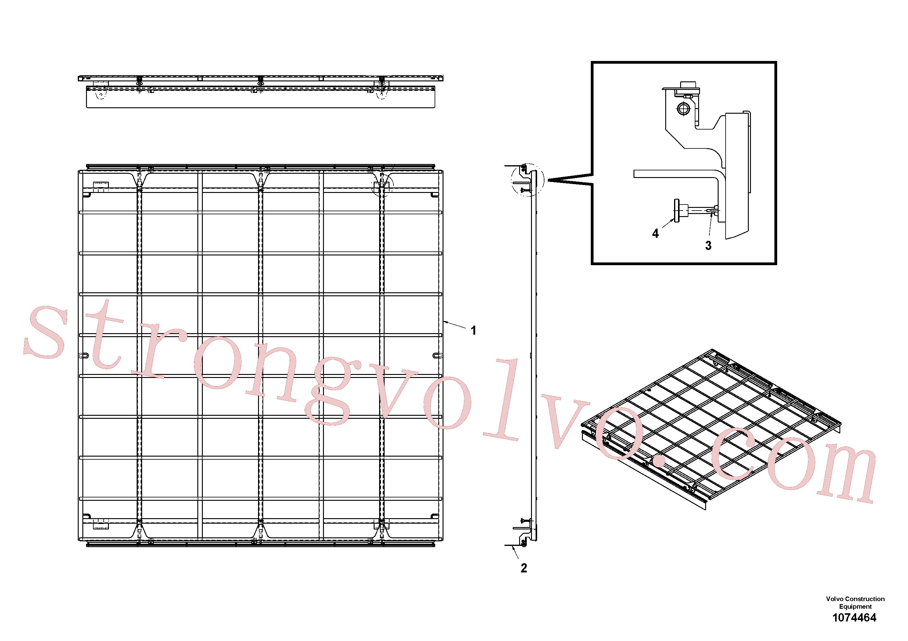 RM14083810 Volvo Ligação soldada do quadro(1074464 Montagem)