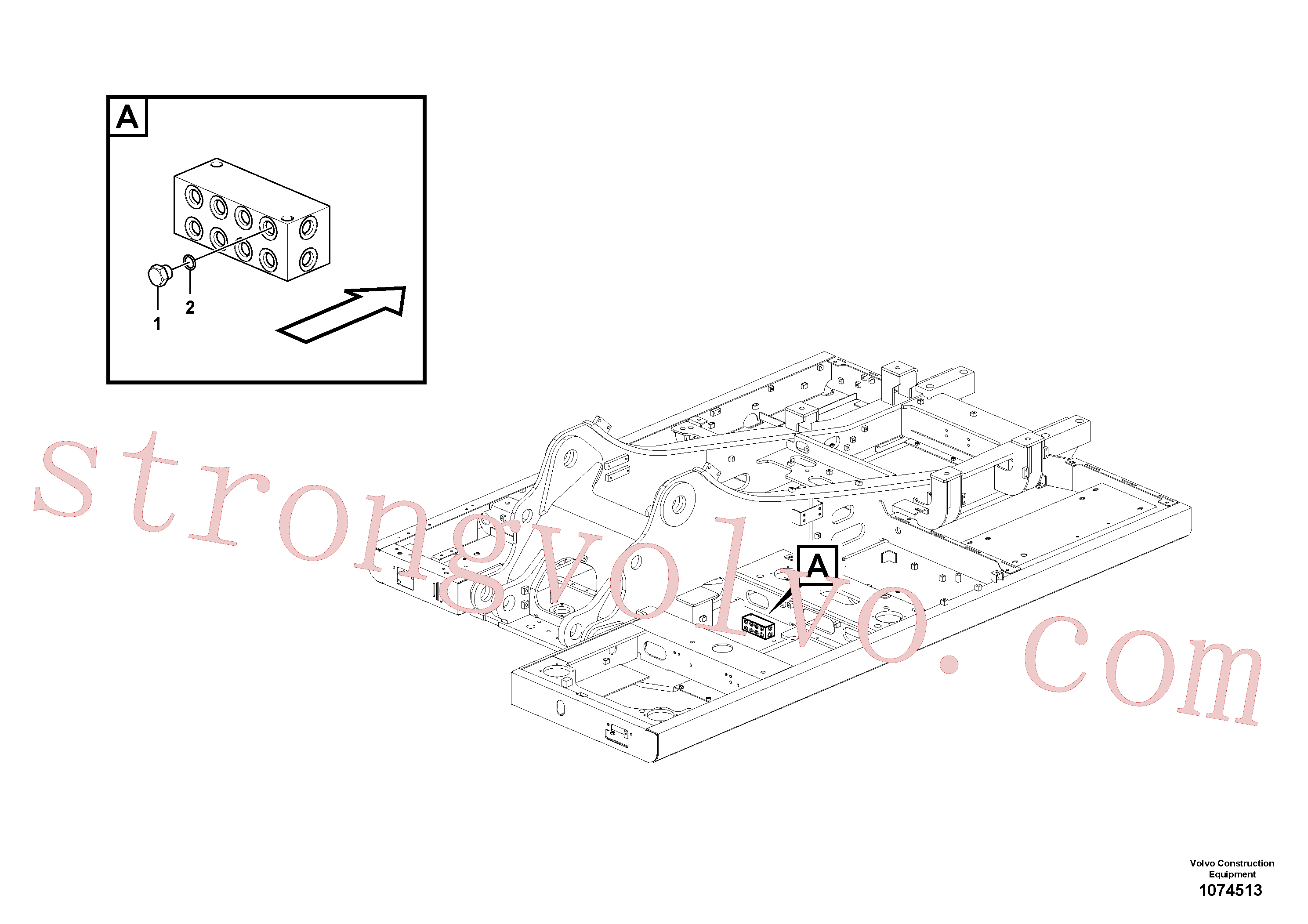 VOE14883854 Volvo Servo-sistema, válvula de comando à distância(1074513 Montagem)