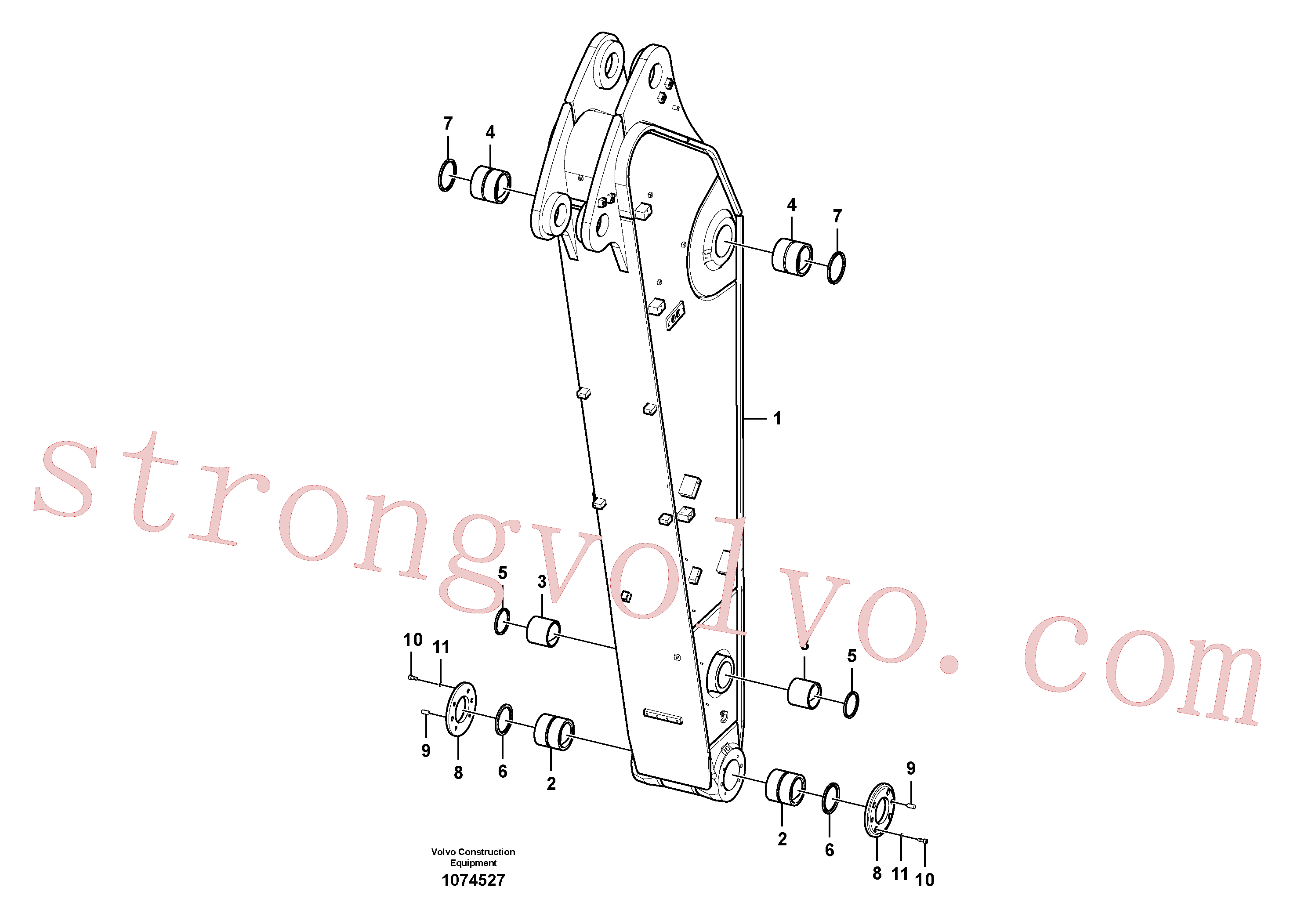 VOE14570425 Volvo Braço de afundamento(1074527 Montagem)