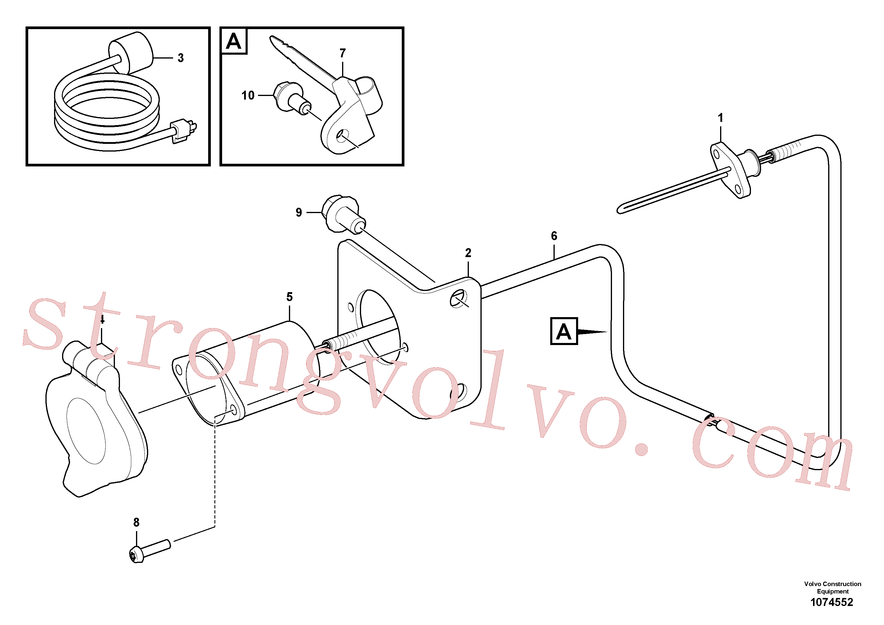 VOE13969513 Volvo Aquecedor do motor.(1074552 Montagem)
