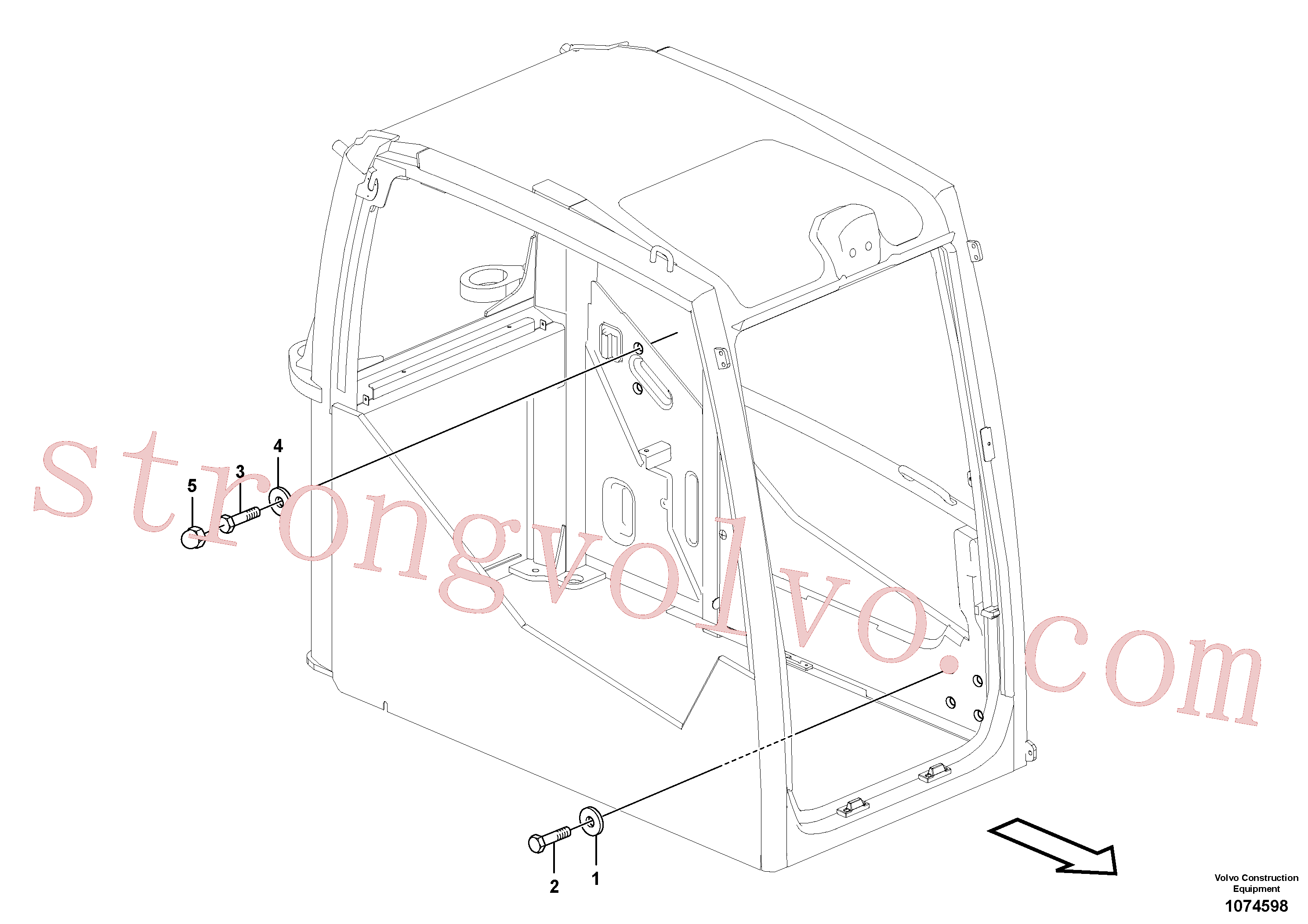 VOE11204984 Volvo Componentes internos(1074598 Montagem)
