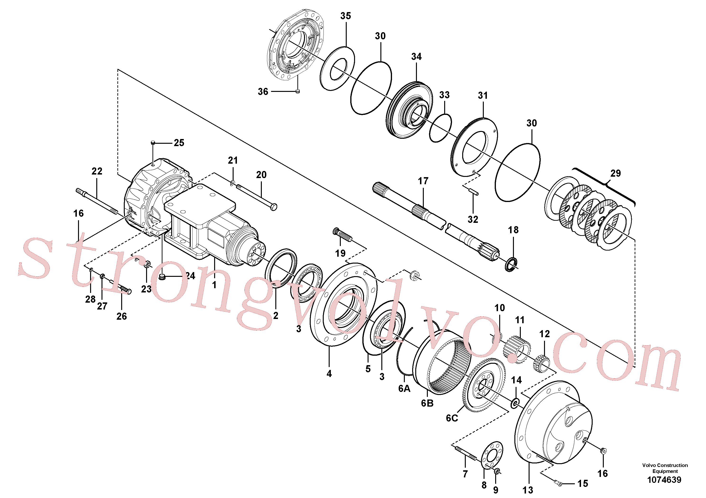 RM13229190 Volvo Eixo(1074639 Montagem)