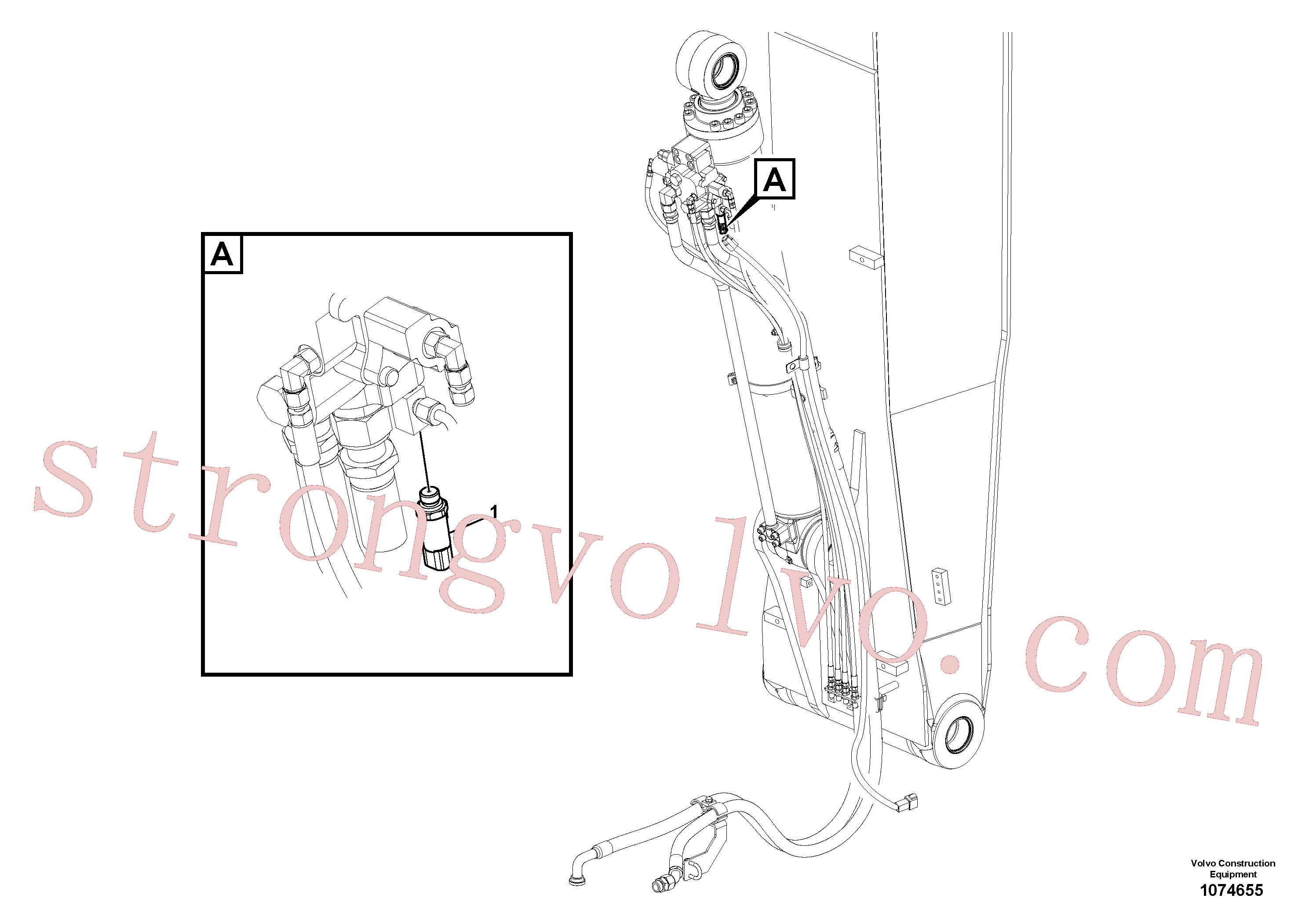 VOE17203744 Volvo Sensor eléctrico(1074655 Montagem)