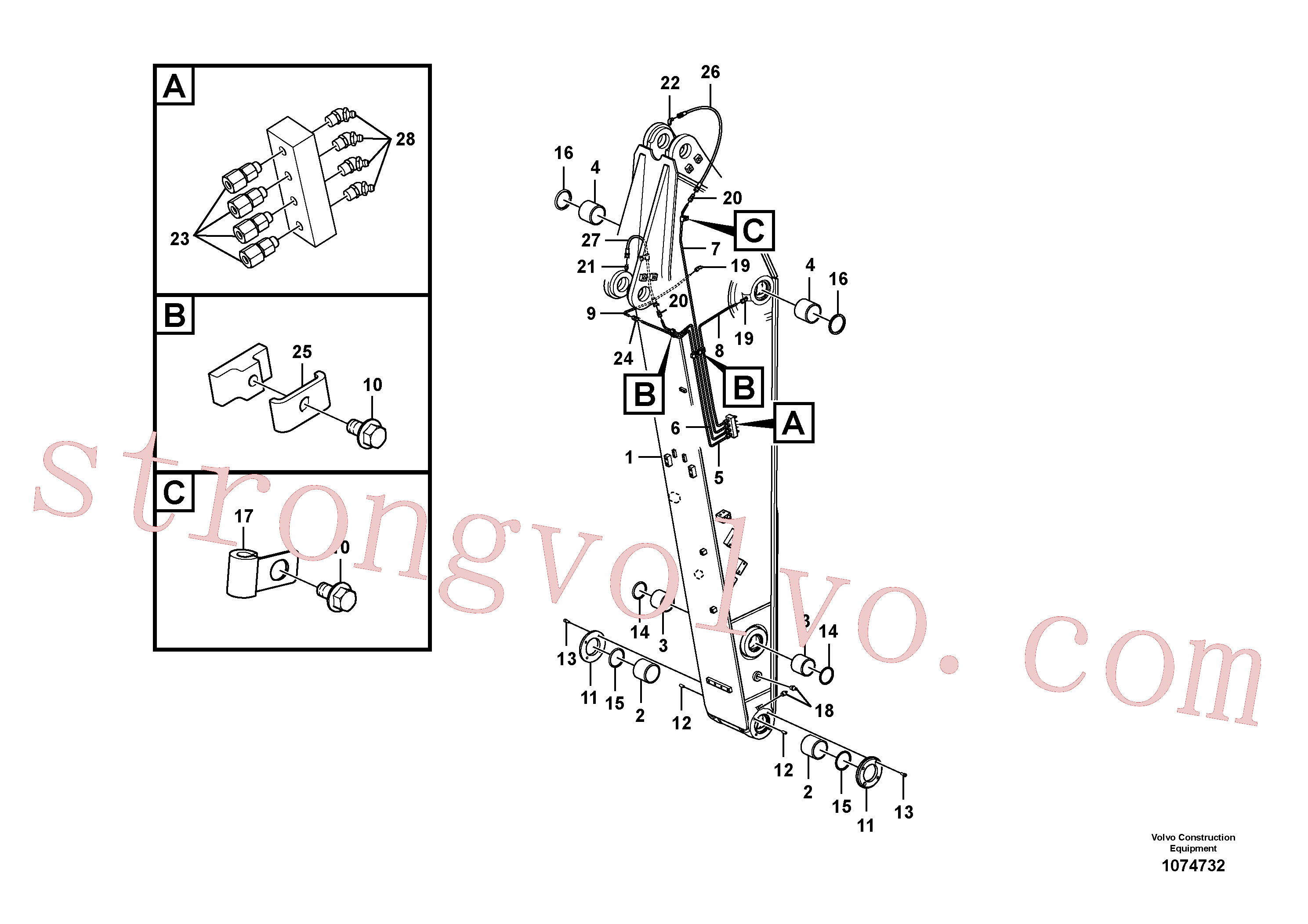 VOE14685152 Tubo Volvo escavadeira