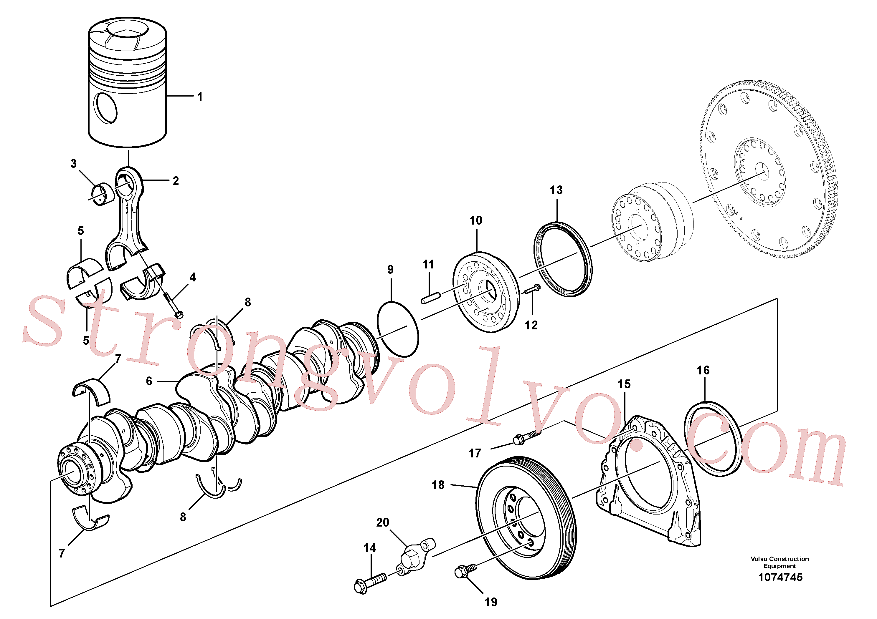 VOE984815 Volvo Cambota e peças associadas(1074745 Montagem)