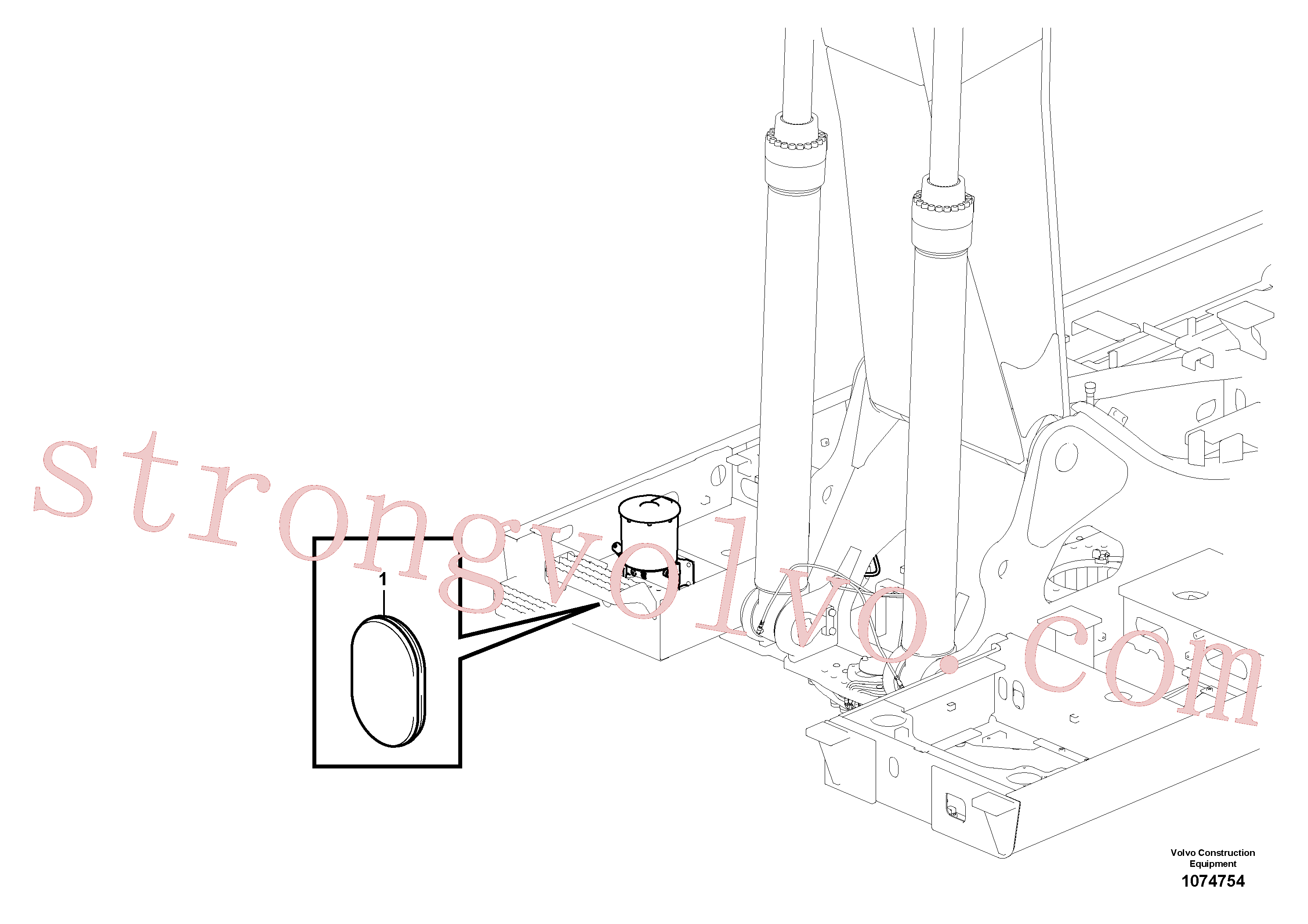 VOE14511453 Volvo Lubrificação automática(1074754 Montagem)