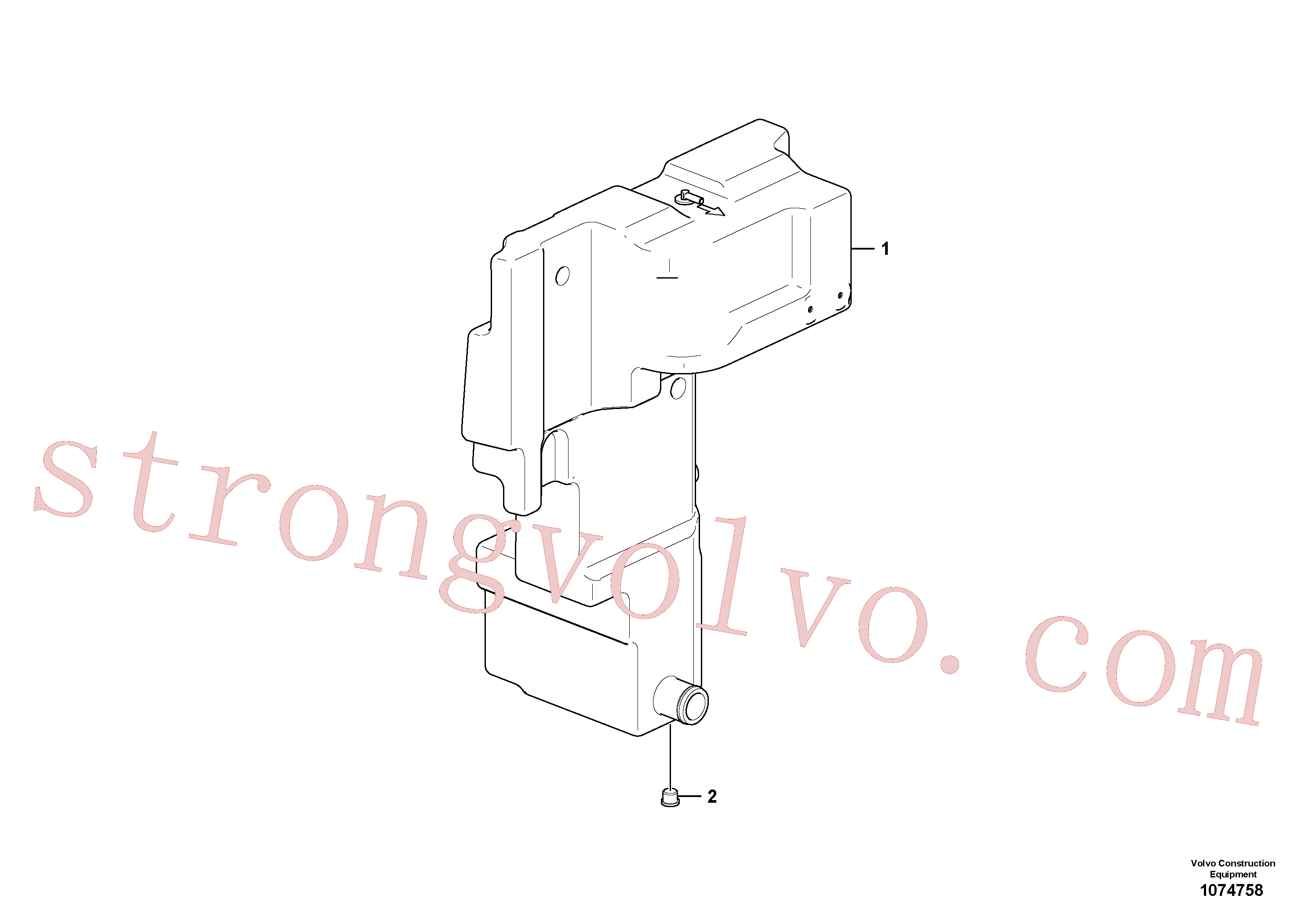 China Made VOE16228281 Tanque óleo hidráulico Volvo Acessórios para escavadeira