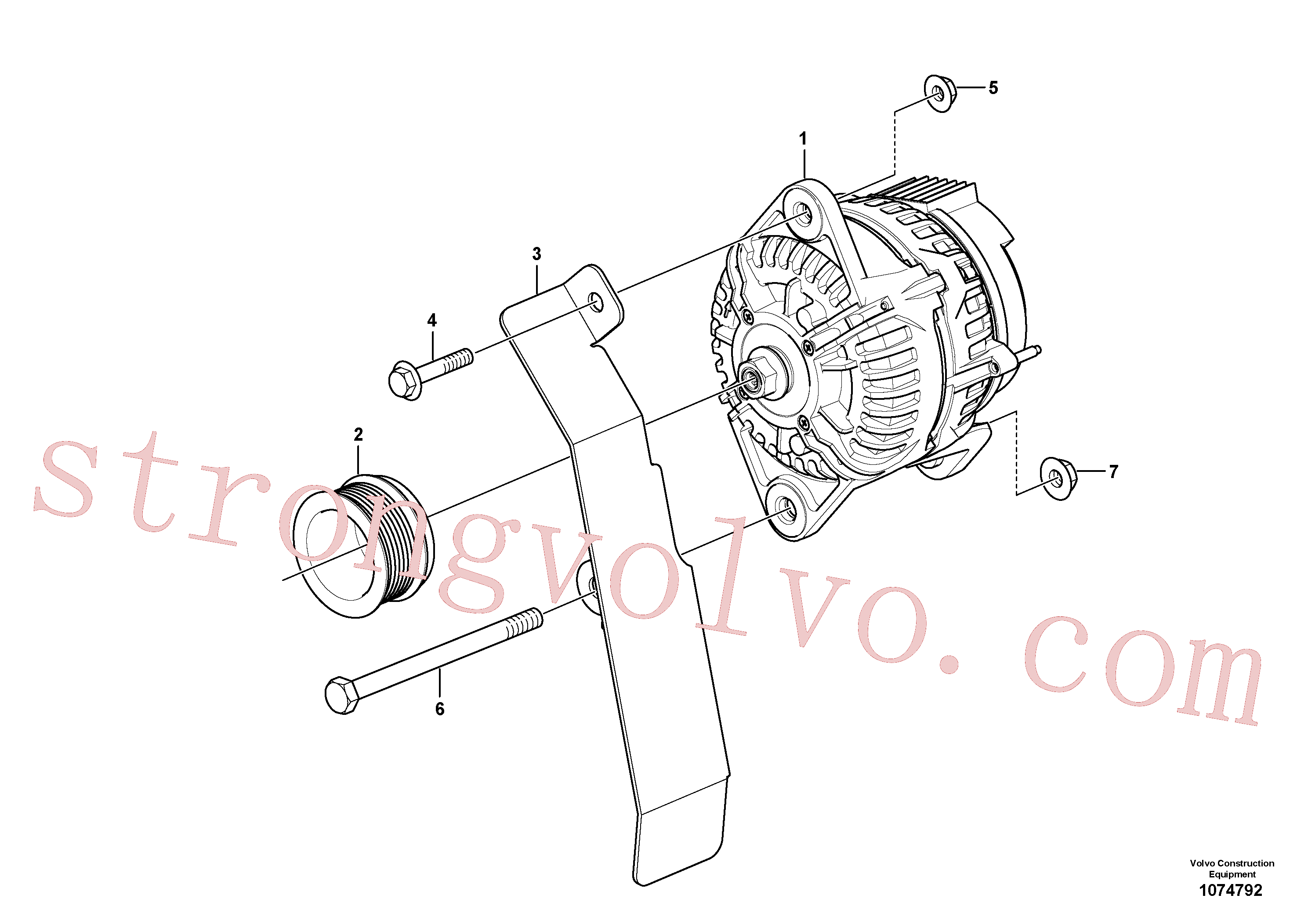 VOE60113169 Contra porca flange Inscreva-se para Volvo Acessórios para escavadeira